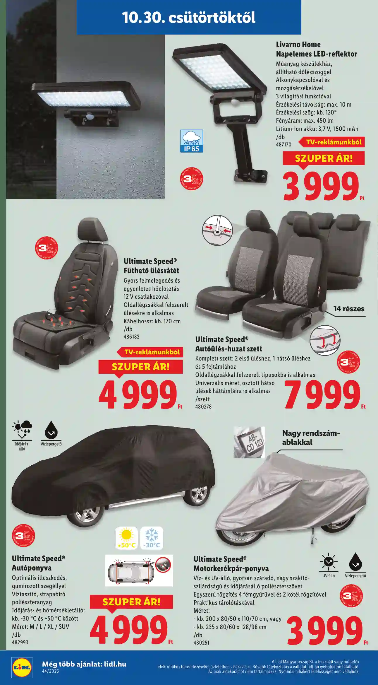 Lidl akciós újság 44. hét (Érvényes 10.30-tól) (12 oldal)