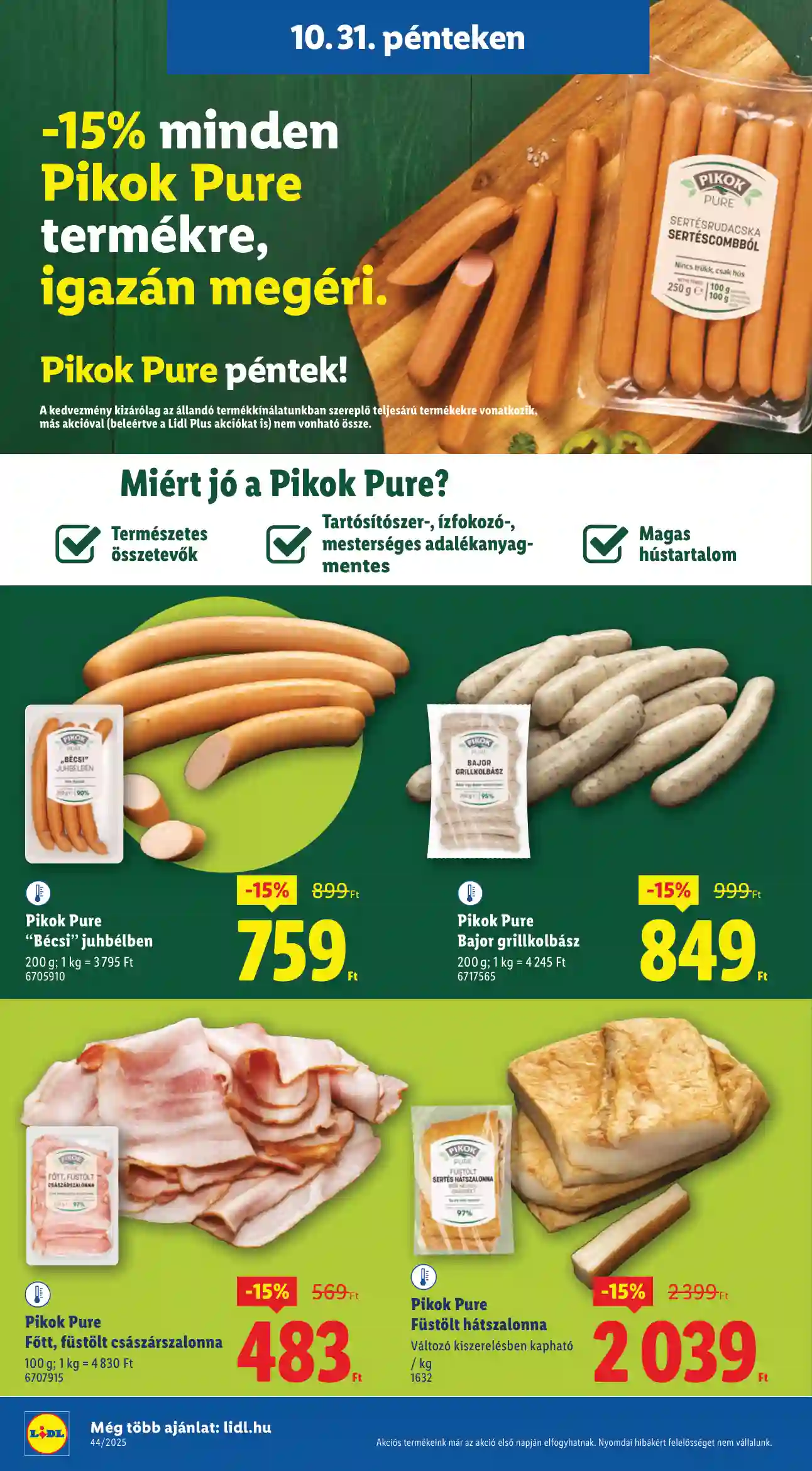 Lidl akciós újság 44. hét (Érvényes 10.30-tól) (19 oldal)