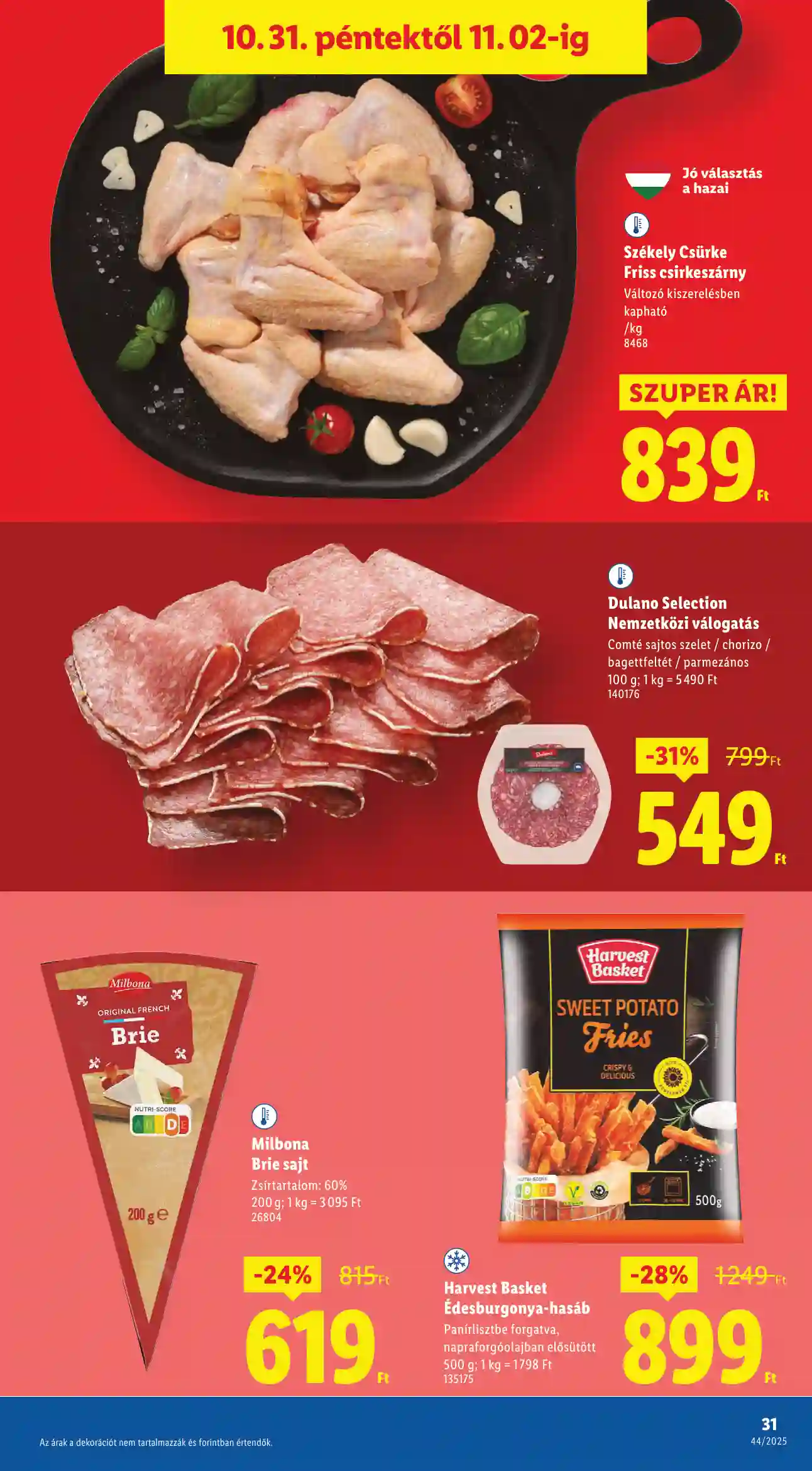 Lidl akciós újság 44. hét (Érvényes 10.30-tól) (25 oldal)