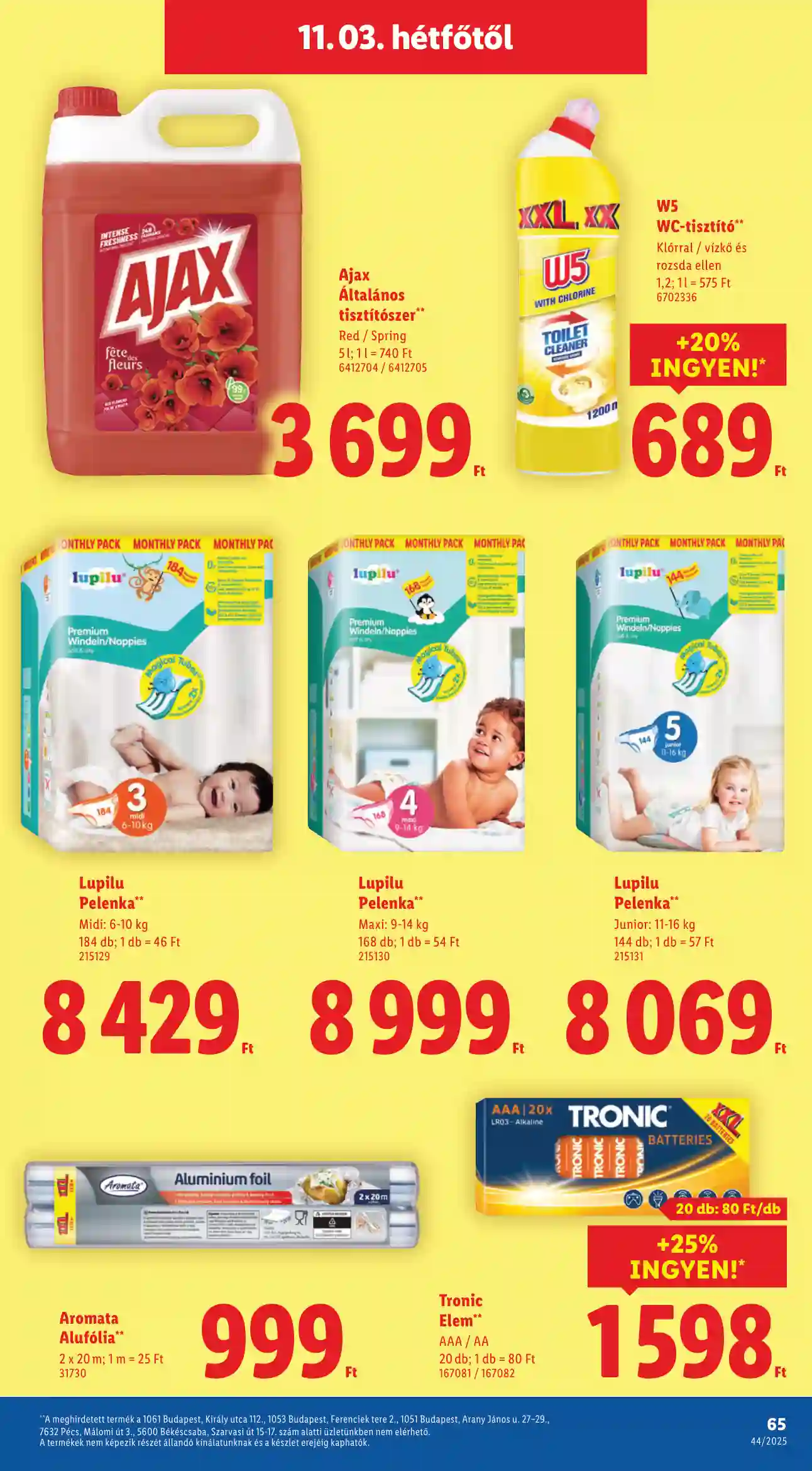 Lidl akciós újság 44. hét (Érvényes 10.30-tól) (62 oldal)