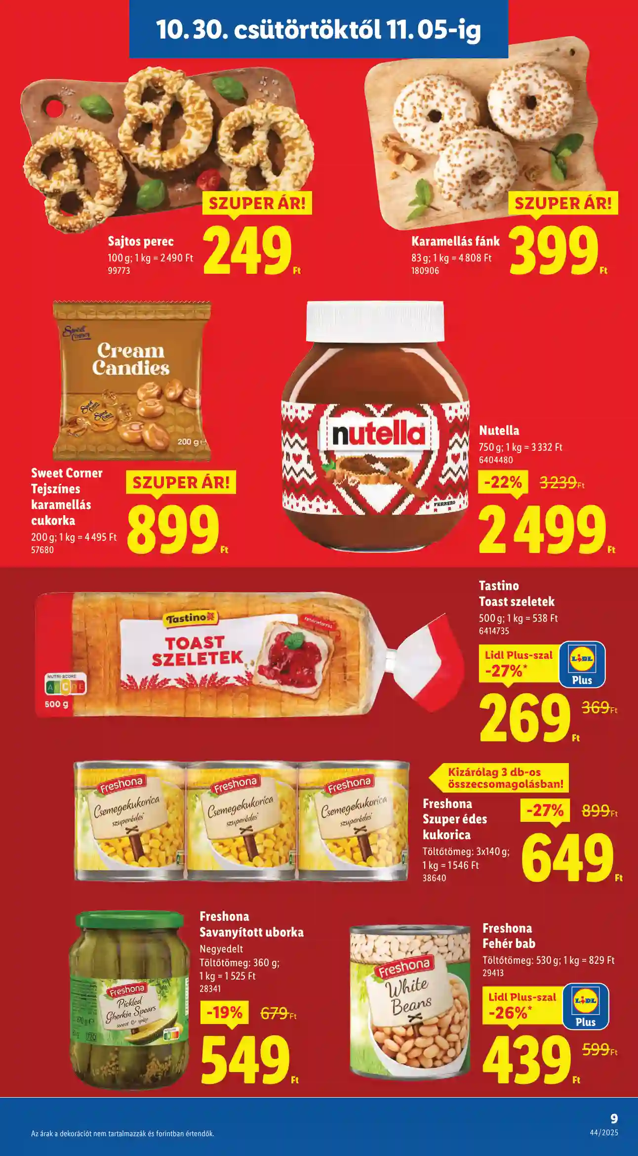 Lidl akciós újság 44. hét (Érvényes 10.30-tól) (65 oldal)