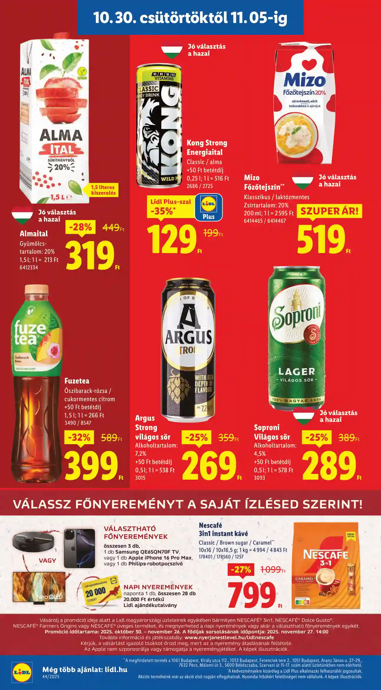 Lidl akciós újság 44. hét (Érvényes 10.30-tól) (66 oldal)