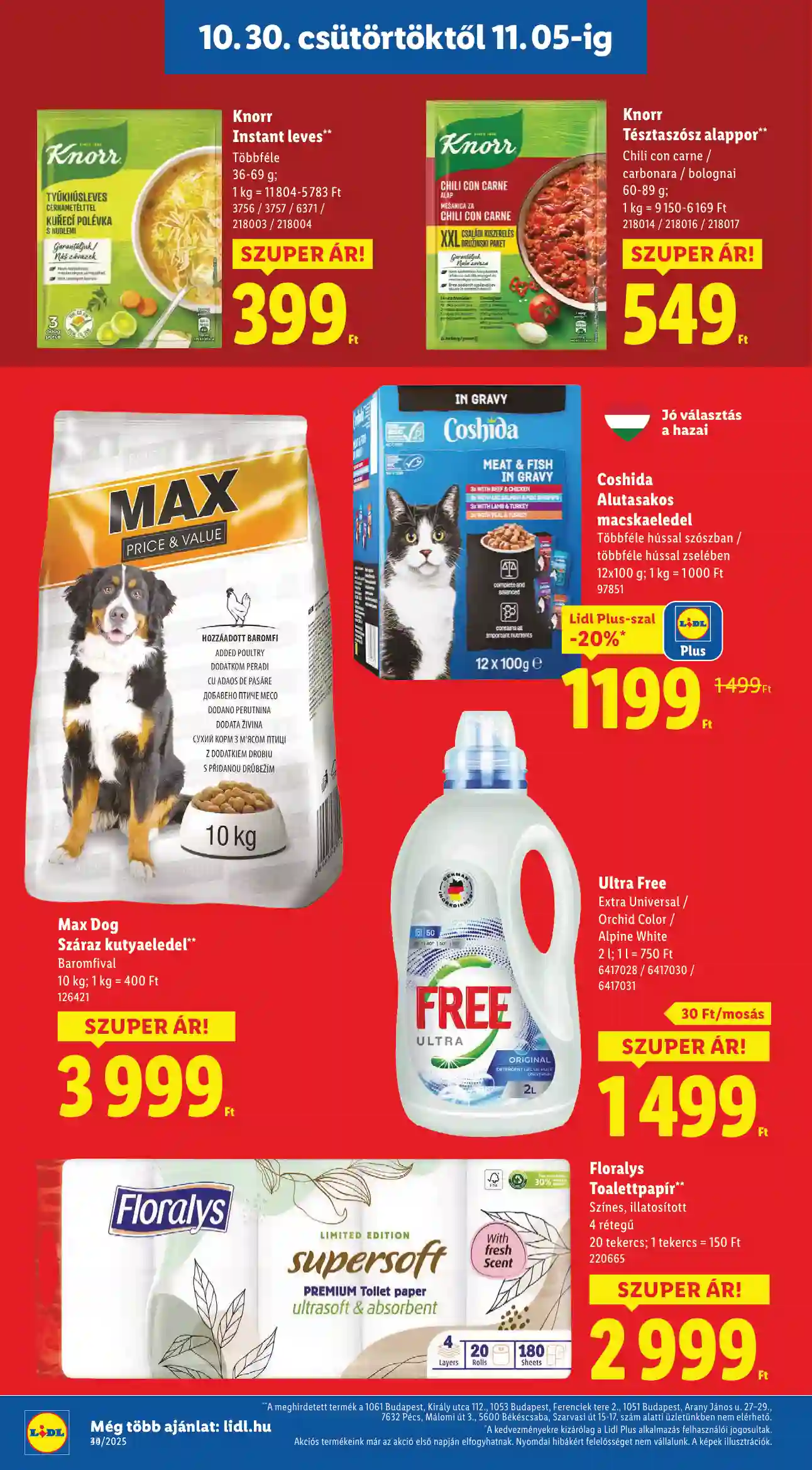 Lidl akciós újság 44. hét (Érvényes 10.30-tól) (4 oldal)