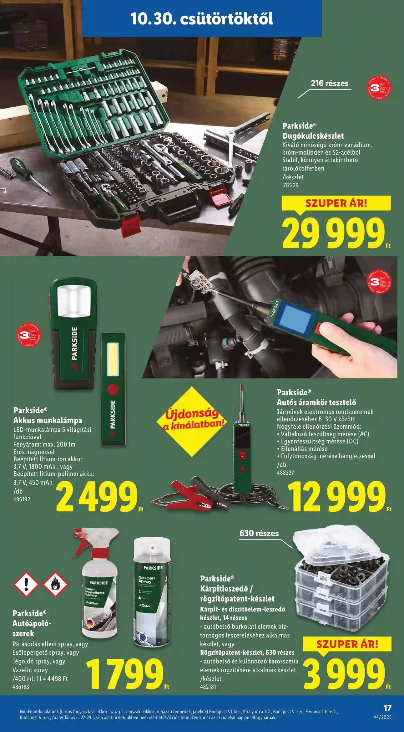 Lidl akciós újság 44. hét (Érvényes 10.30-tól) (9 oldal)