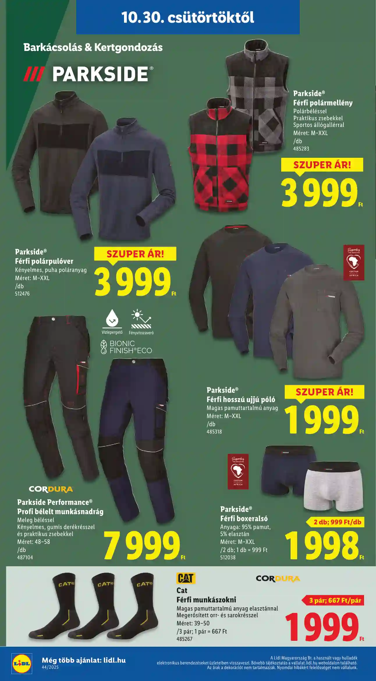 Lidl akciós újság 44. hét (Érvényes 10.30-tól) (10 oldal)