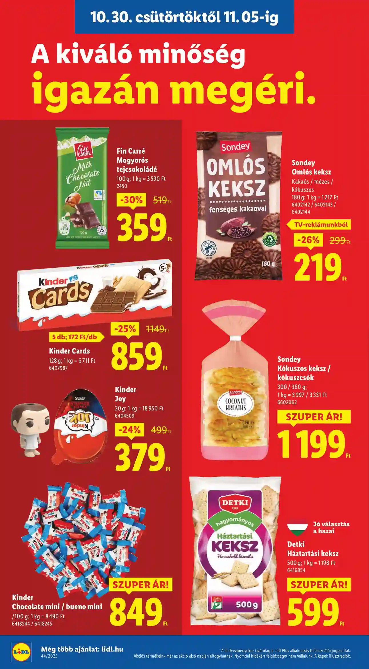 Lidl akciós újság 44. hét (Érvényes 10.30-tól) (64 oldal)