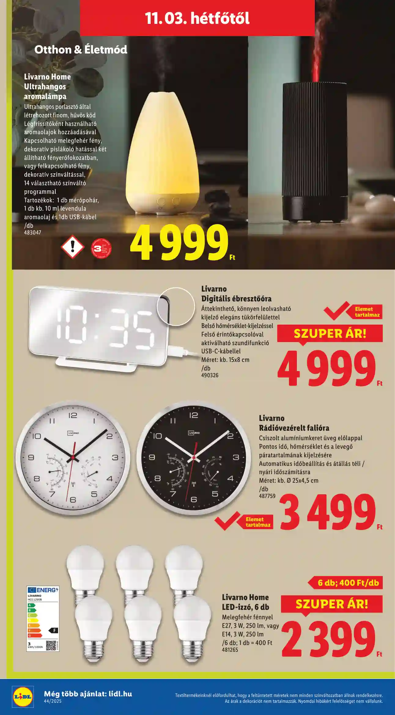 Lidl akciós újság 44. hét (Érvényes 10.30-tól) (6 oldal)