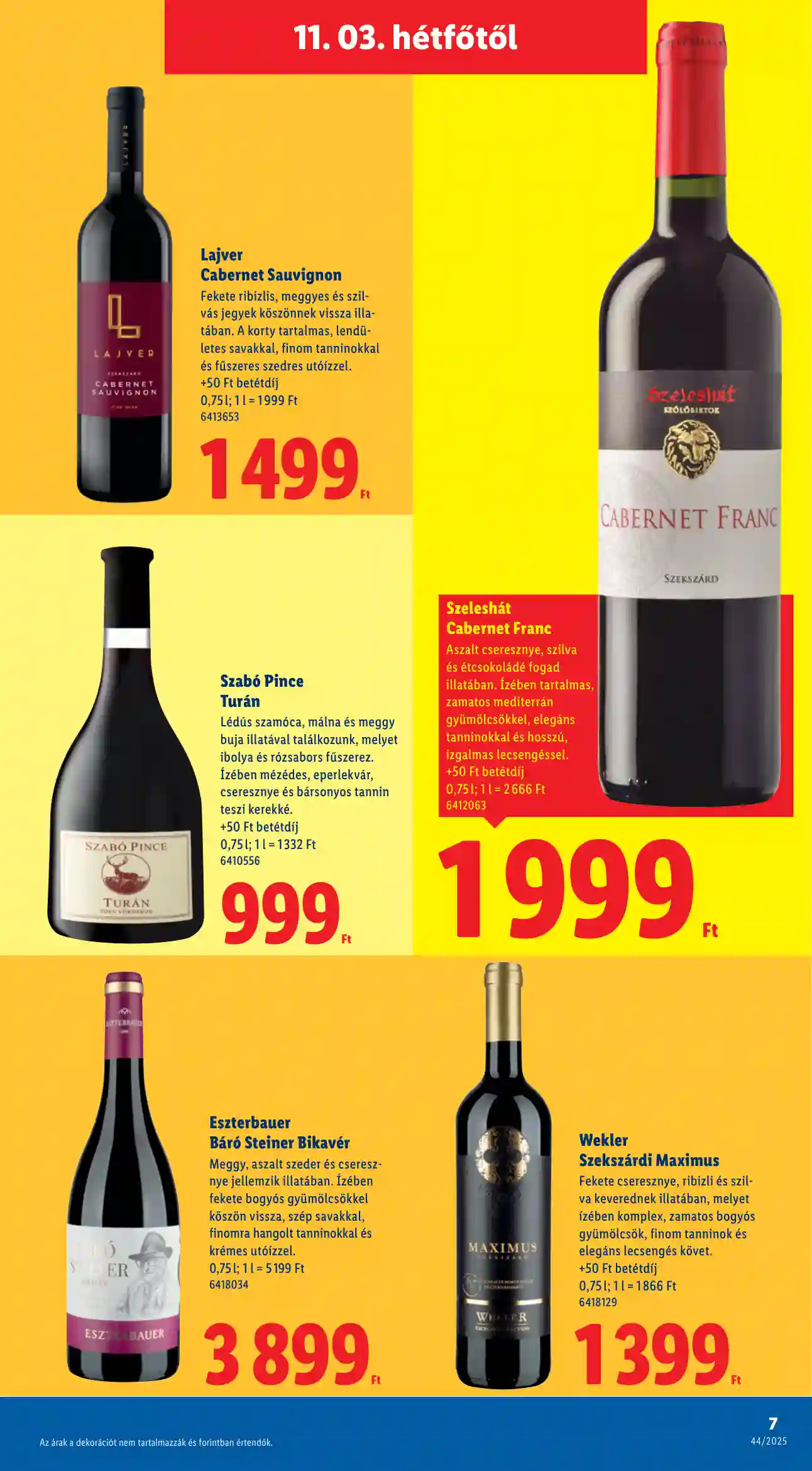 Lidl akciós újság 45. hét (Érvényes 11.03-tól) (3 oldal)