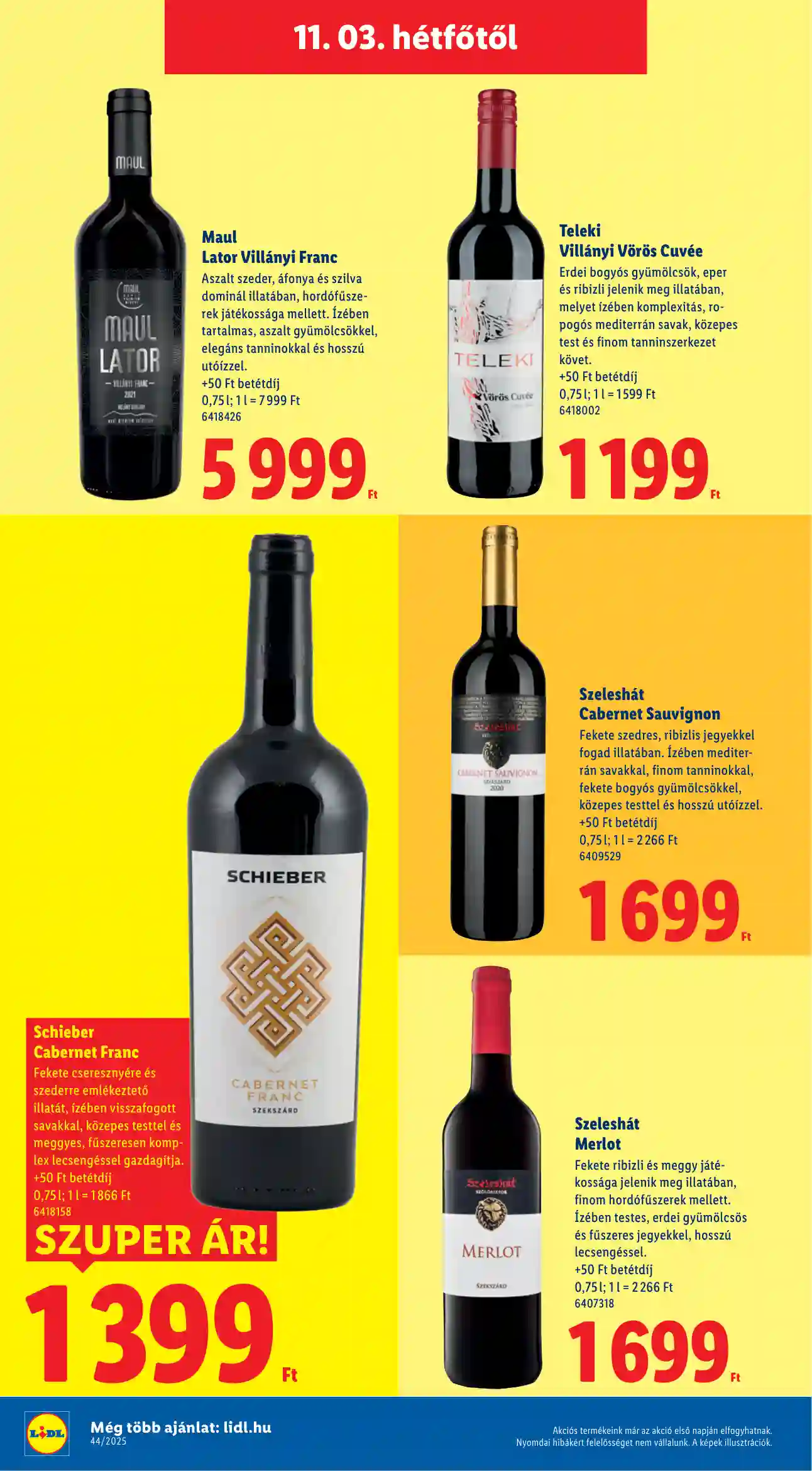 Lidl akciós újság 45. hét (Érvényes 11.03-tól) (4 oldal)