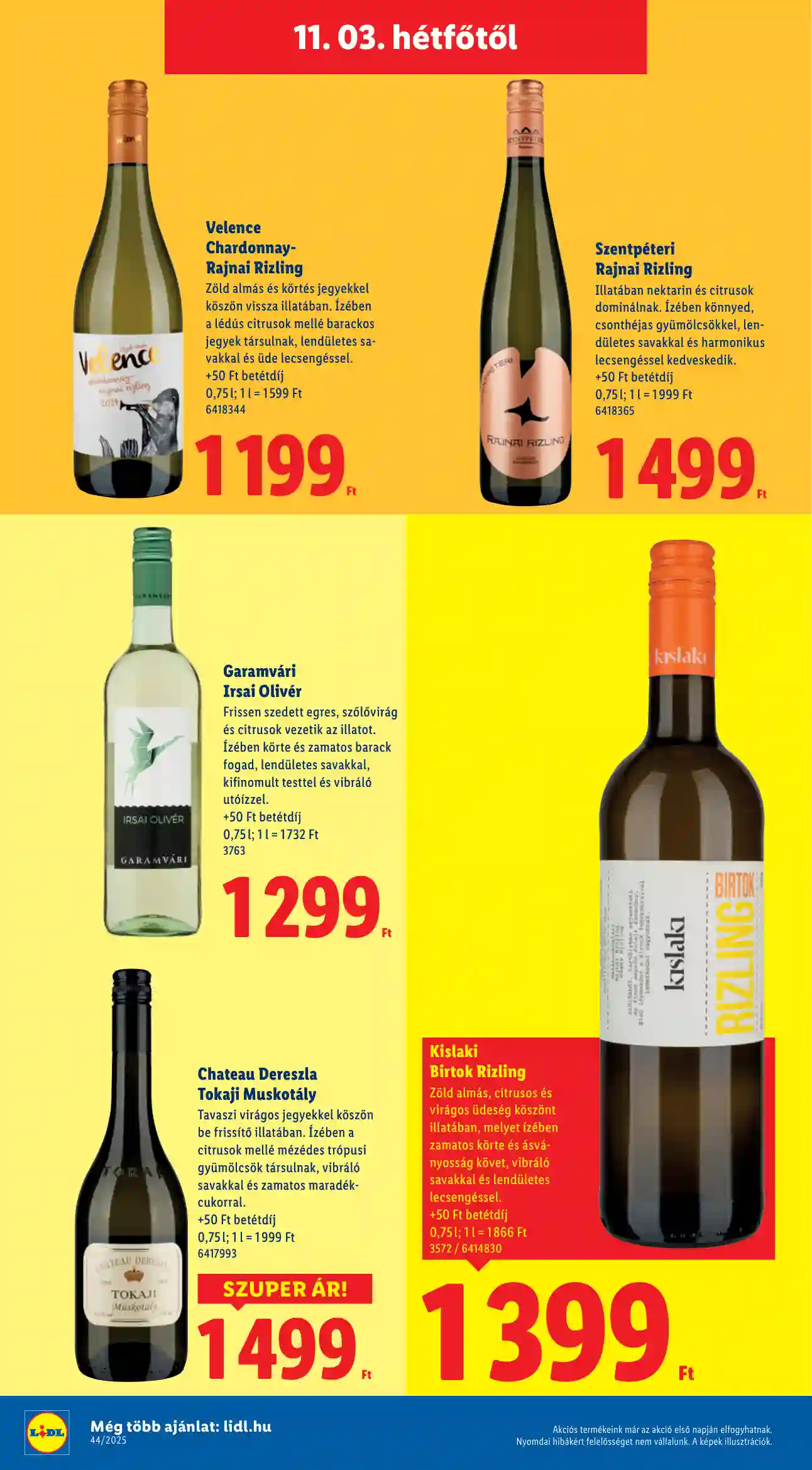 Lidl akciós újság 45. hét (Érvényes 11.03-tól) (6 oldal)