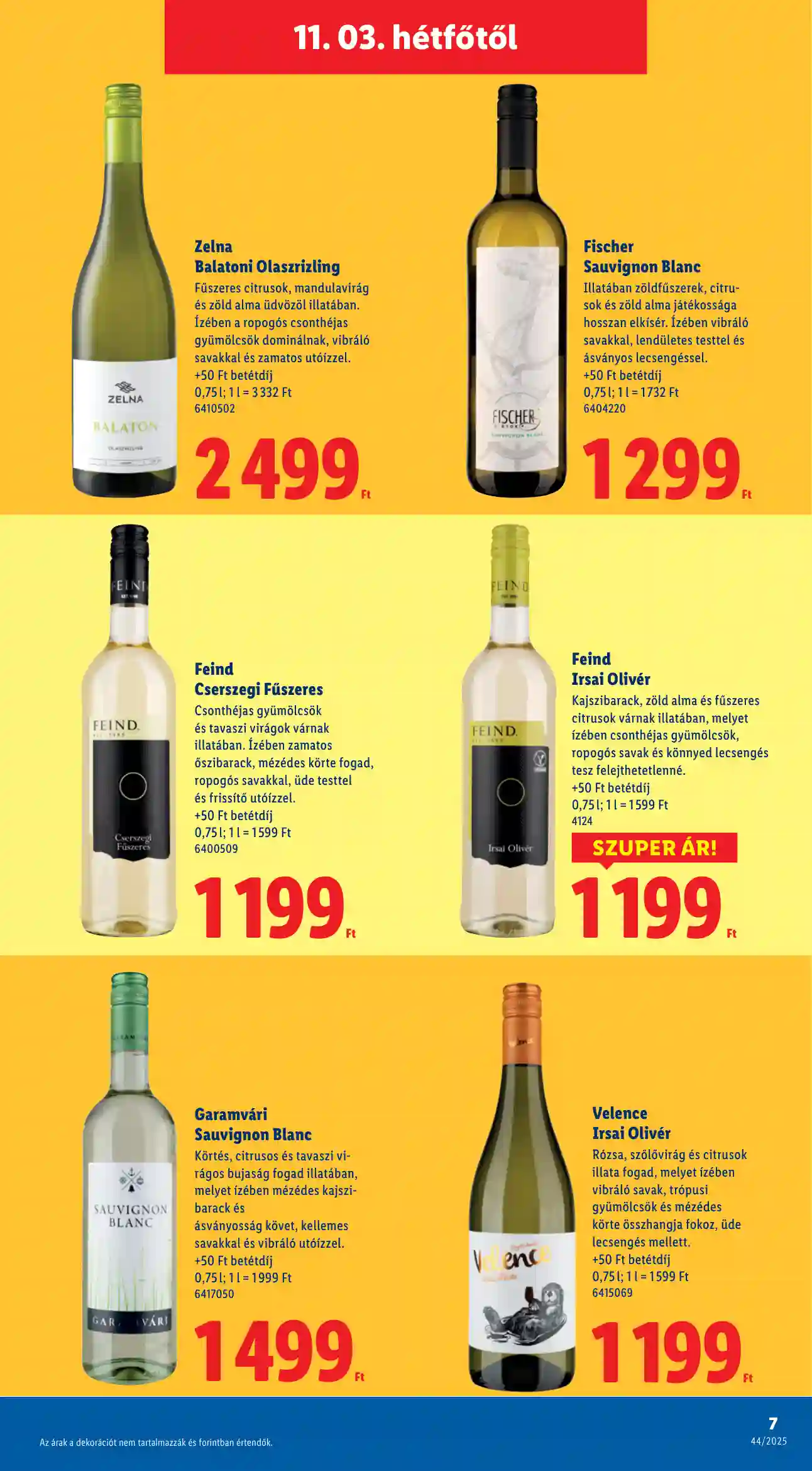 Lidl akciós újság 45. hét (Érvényes 11.03-tól) (7 oldal)