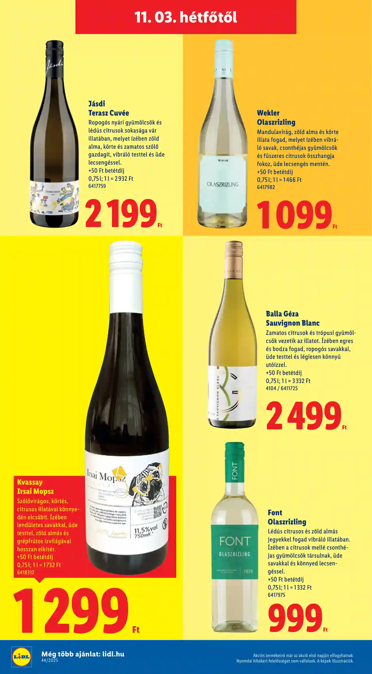Lidl akciós újság 45. hét (Érvényes 11.03-tól) (8 oldal)
