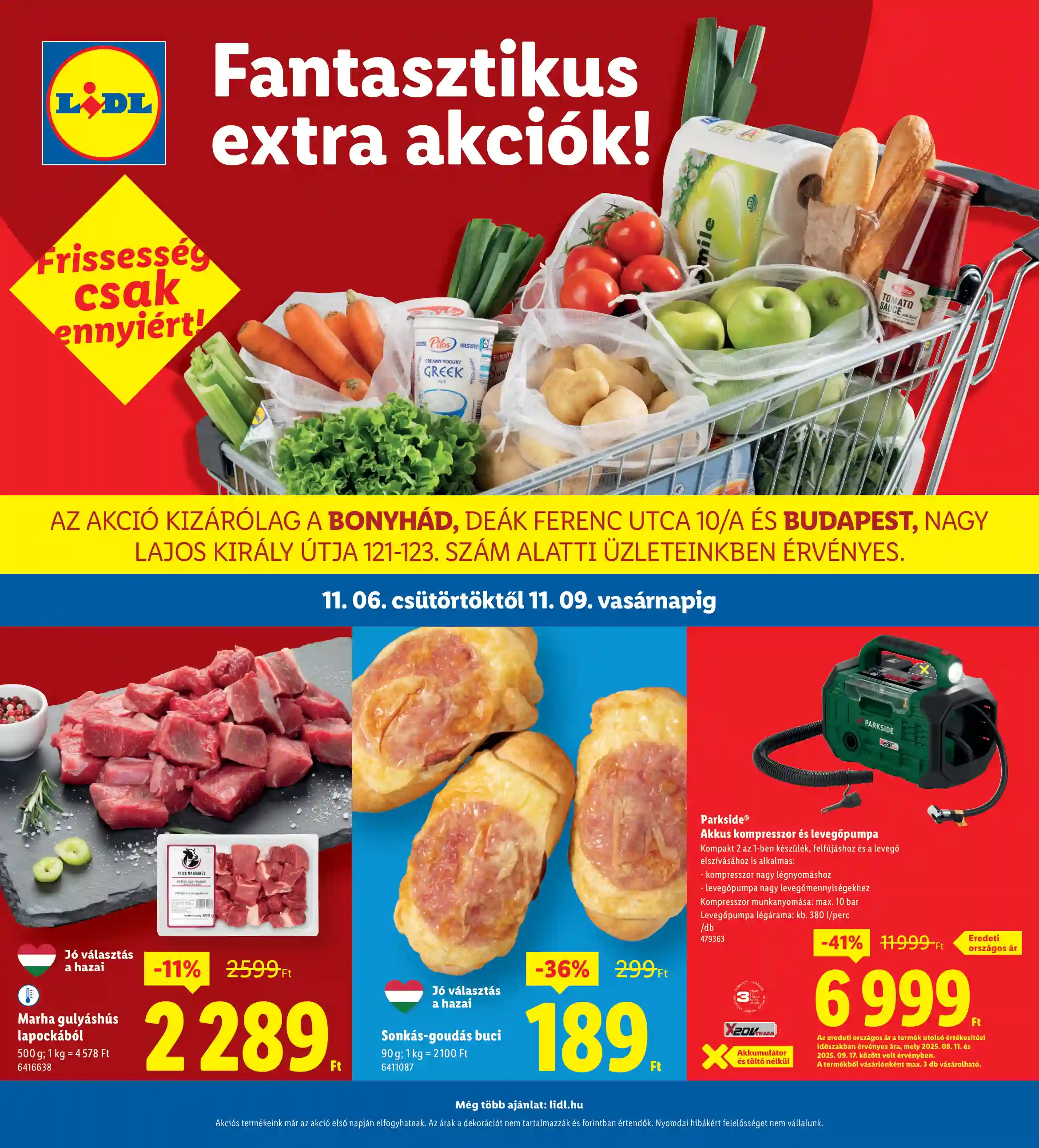 LIDL Regionális akciók 45.hét