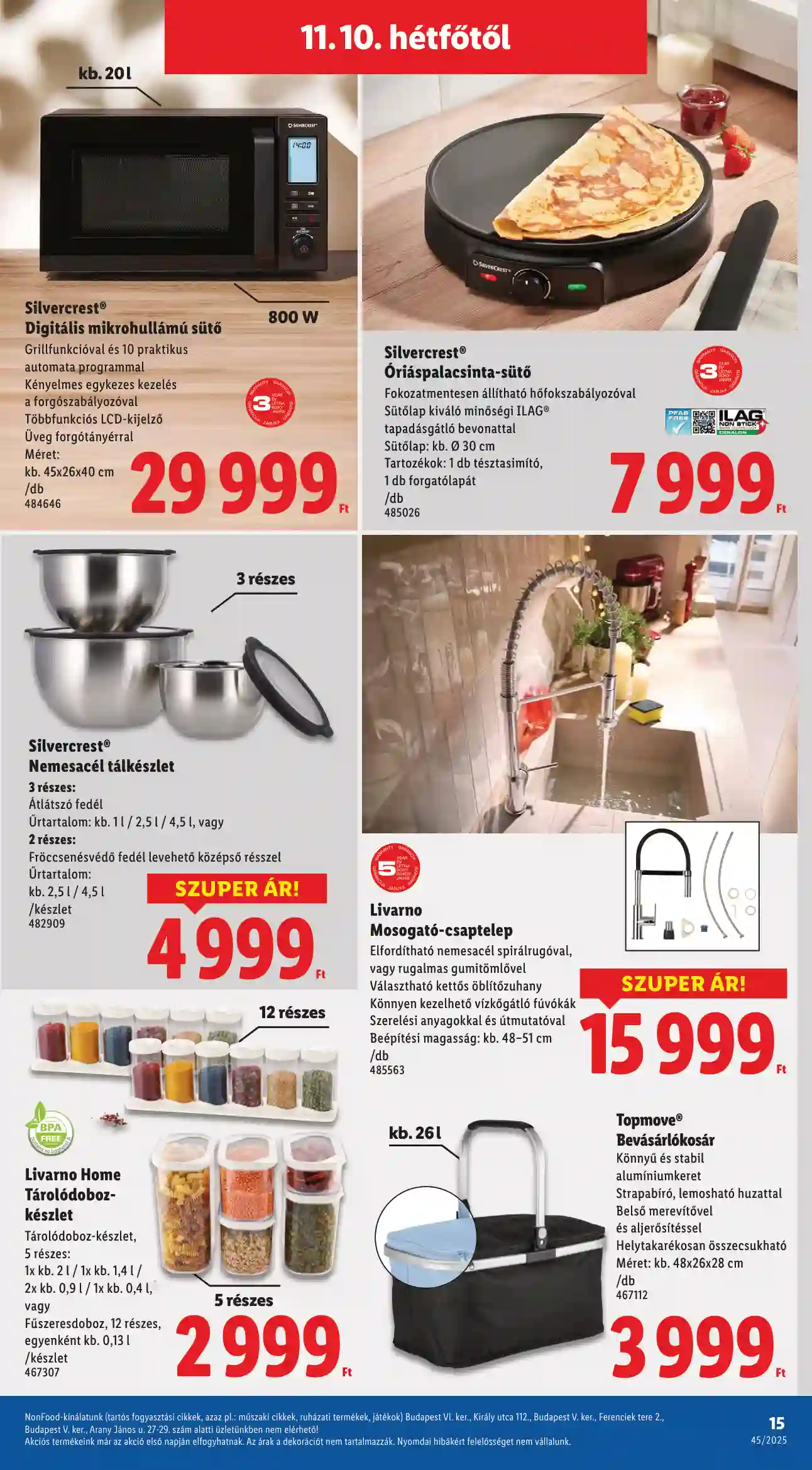 Lidl akciós újság 45. hét (Érvényes 11.08-től) (7 oldal)