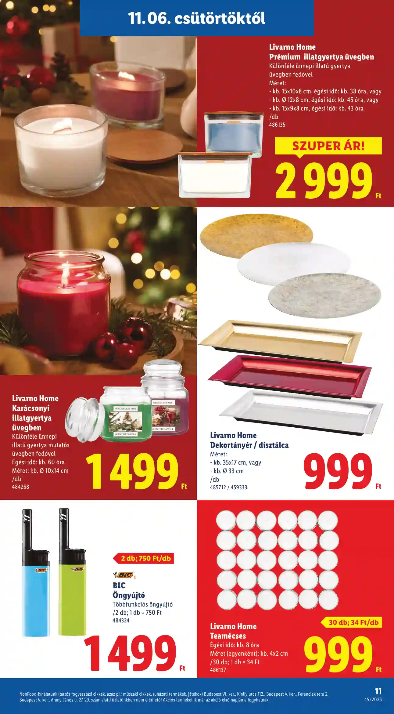 Lidl akciós újság 45. hét (Érvényes 11.06-tól) (3 oldal)