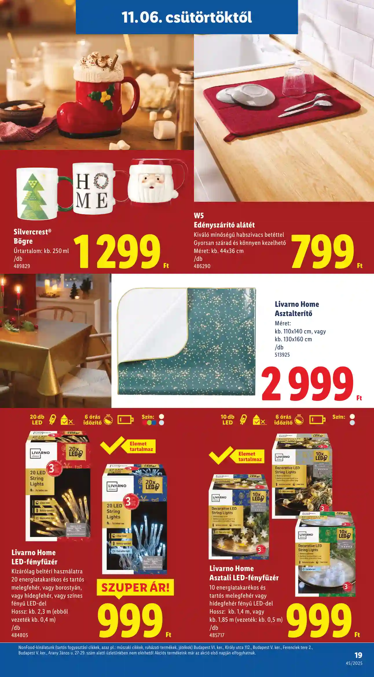 Lidl akciós újság 45. hét (Érvényes 11.06-tól) (11 oldal)