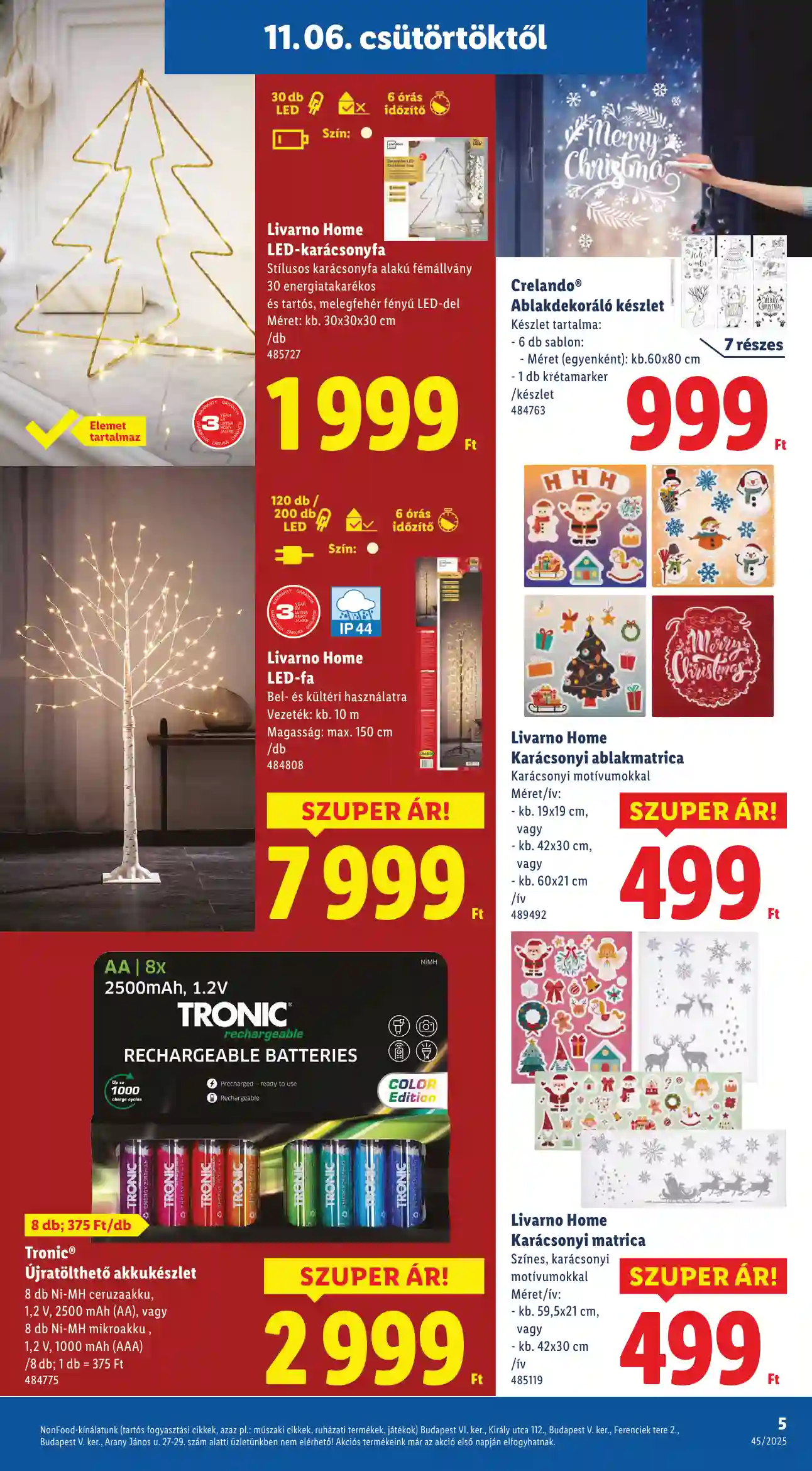 Lidl akciós újság 45. hét (Érvényes 11.06-tól) (15 oldal)