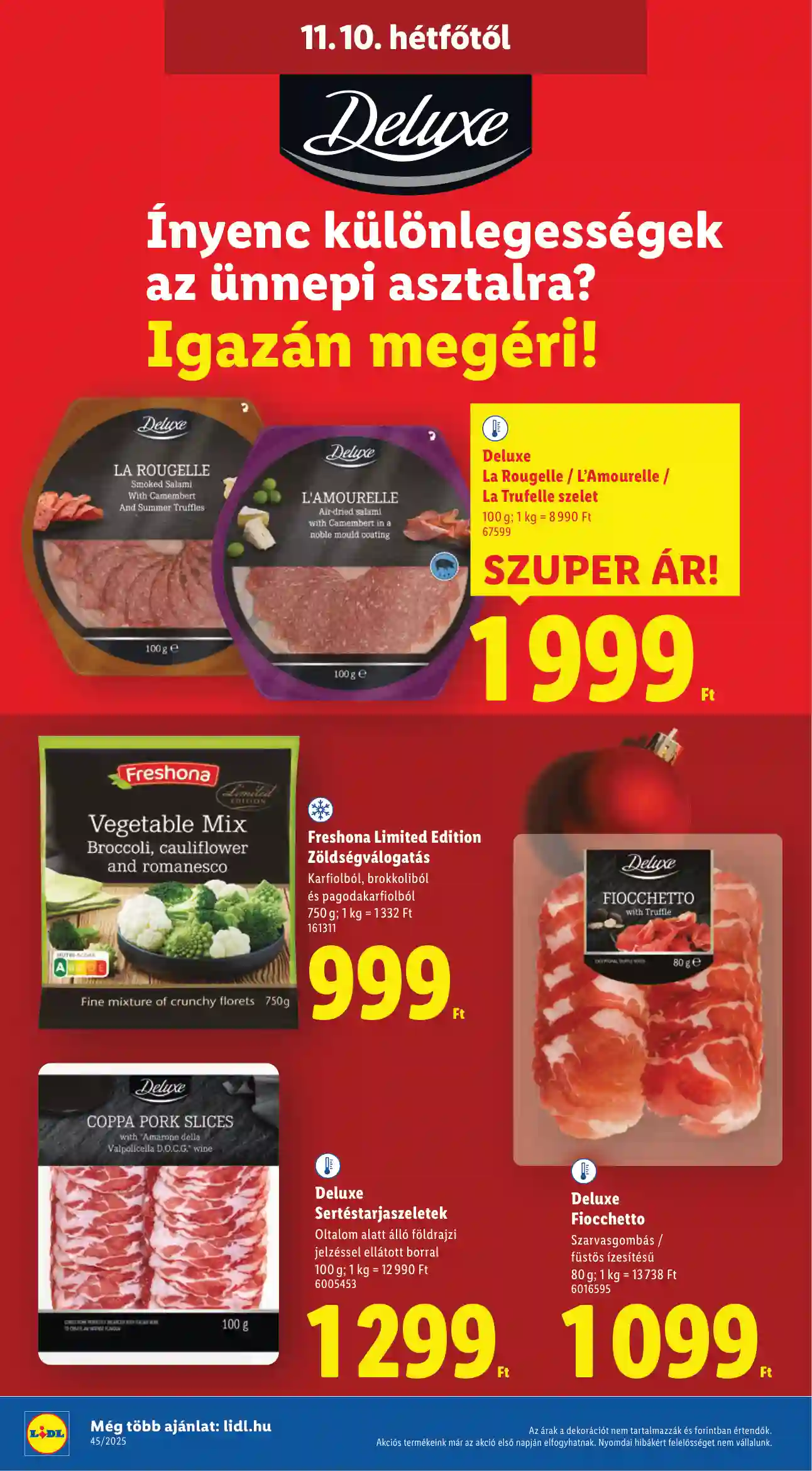 Lidl akciós újság 45. hét (Érvényes 11.10-től) (2 oldal)