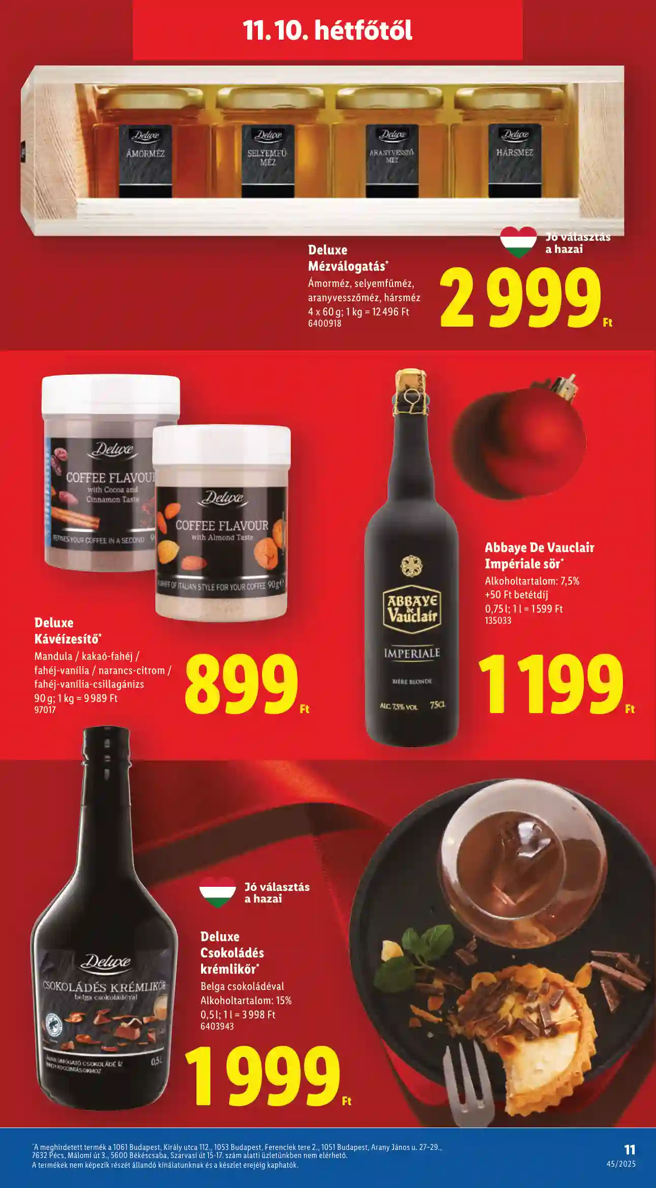 Lidl akciós újság 45. hét (Érvényes 11.10-től) (3 oldal)