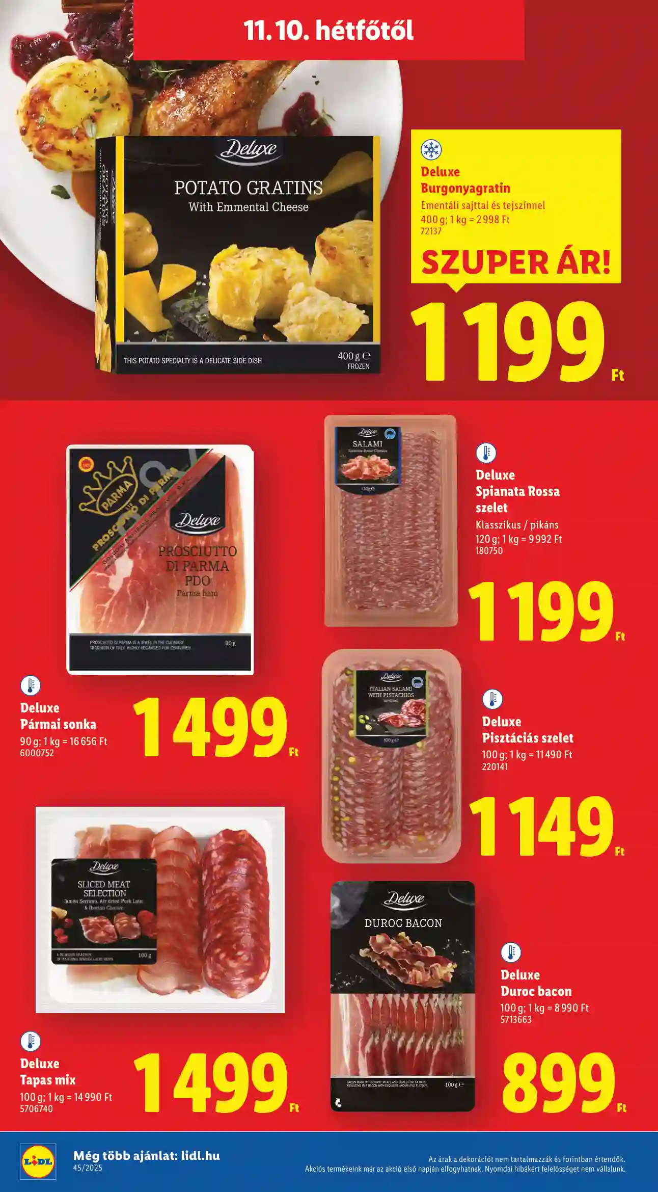 Lidl akciós újság 45. hét (Érvényes 11.10-től) (6 oldal)