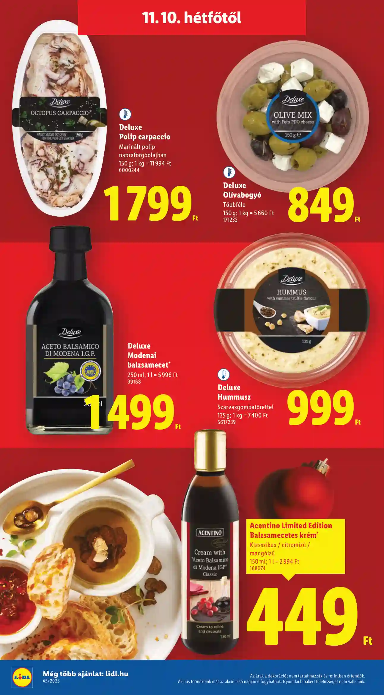 Lidl akciós újság 45. hét (Érvényes 11.10-től) (18 oldal)