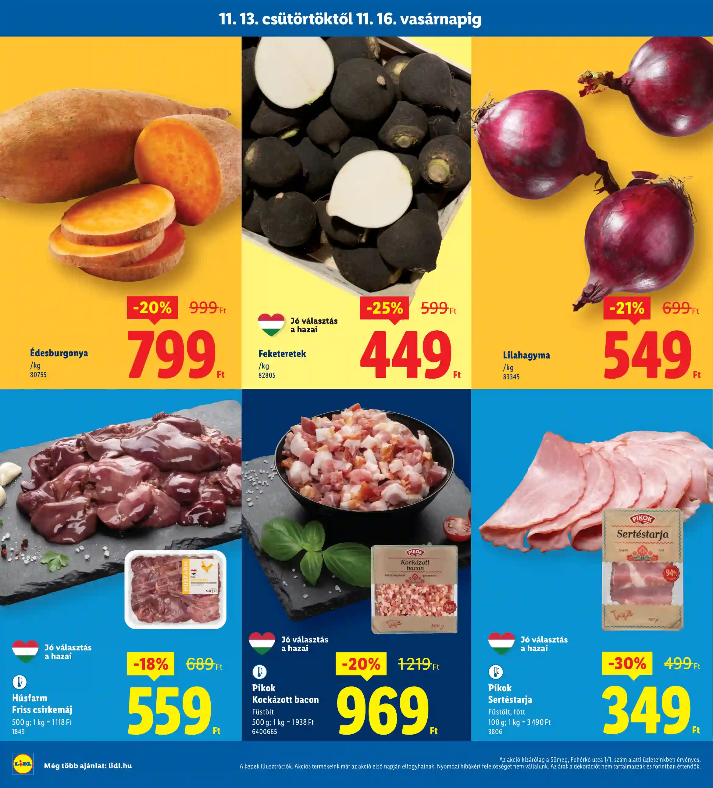 Lidl akciós újság 46. hét (Regionális akciók – Sümeg) (2 oldal)