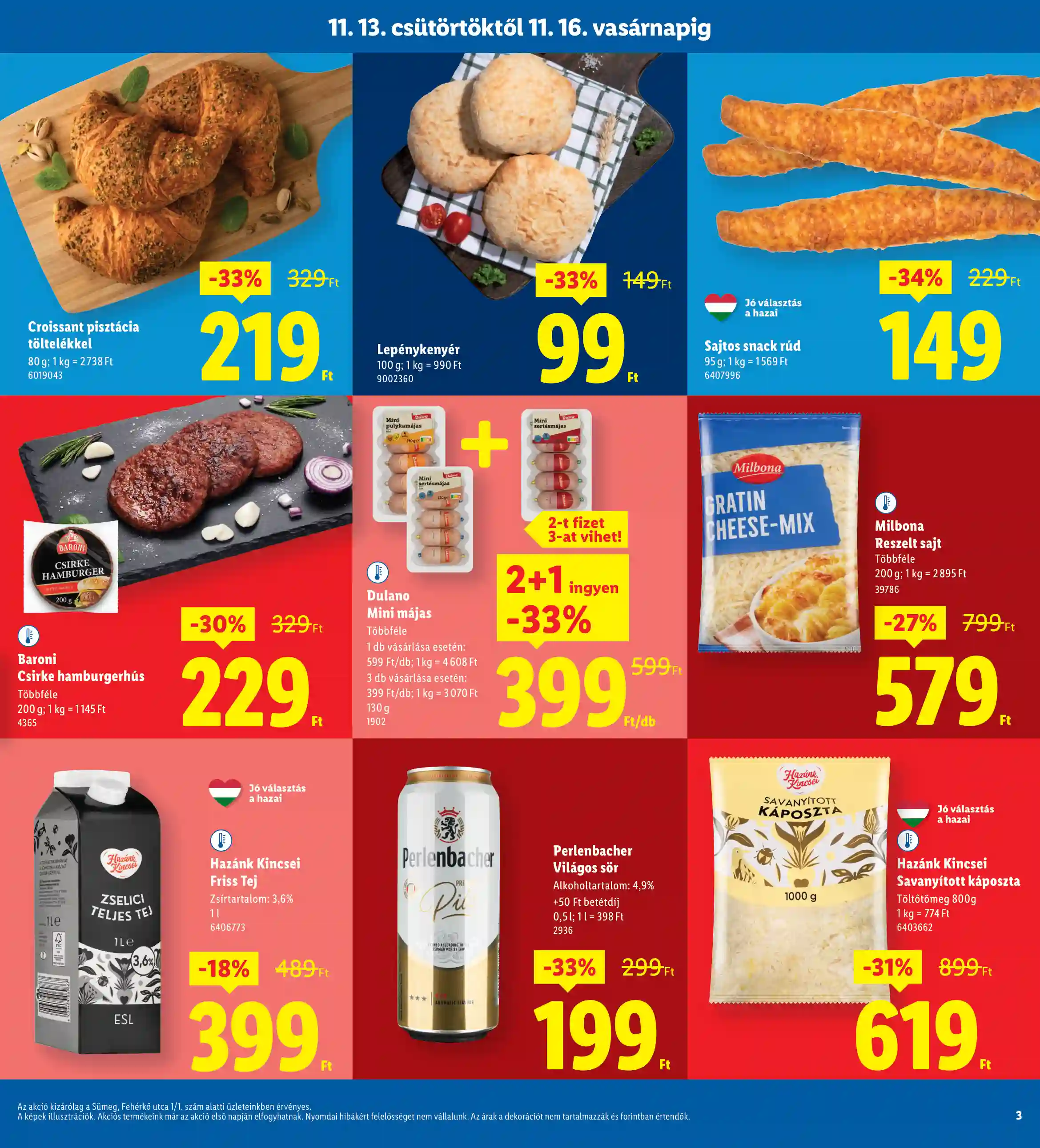 Lidl akciós újság 46. hét (Regionális akciók – Sümeg) (3 oldal)