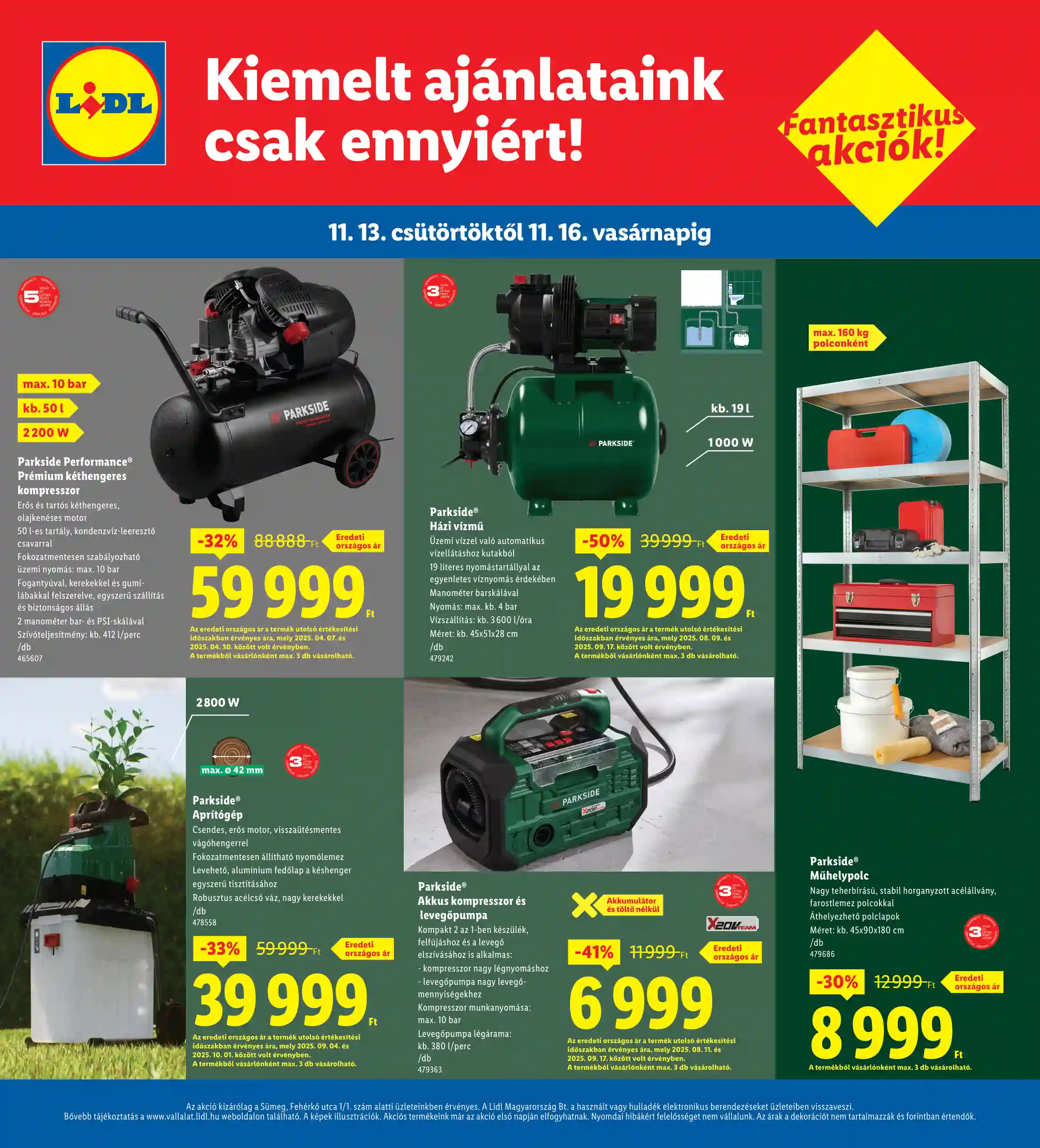 Lidl akciós újság 46. hét (Regionális akciók – Sümeg) (4 oldal)