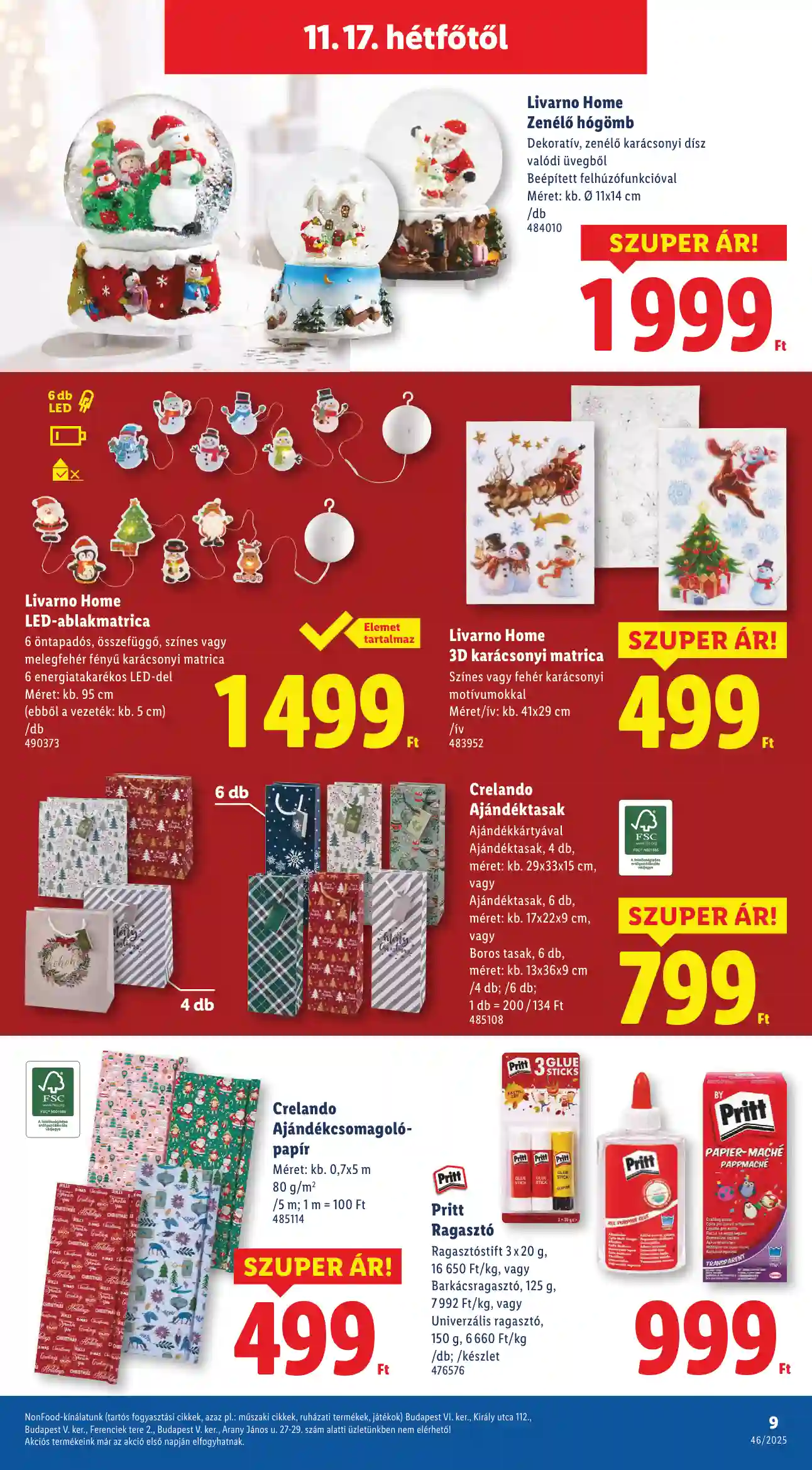 Lidl akciós újság 46. hét (Érvényes 11.15-től) (11 oldal)