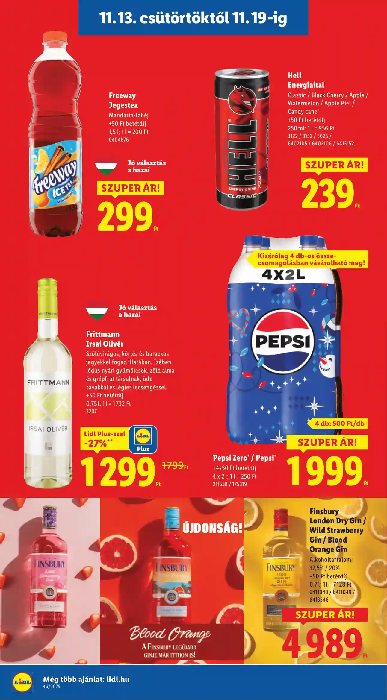 Lidl akciós újság 46. hét (Érvényes 11.13-től) (6 oldal)