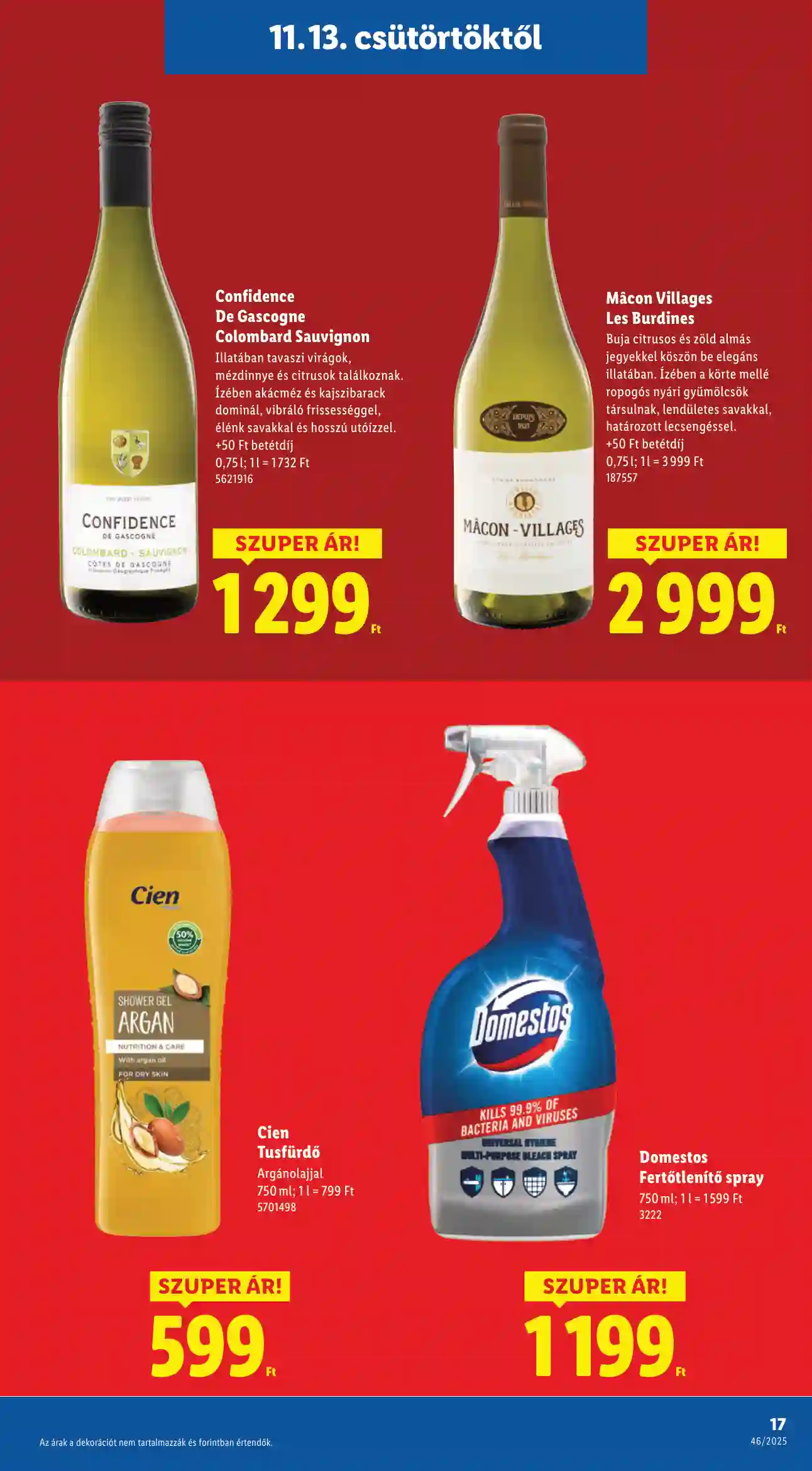 Lidl akciós újság 46. hét (Érvényes 11.13-től) (9 oldal)