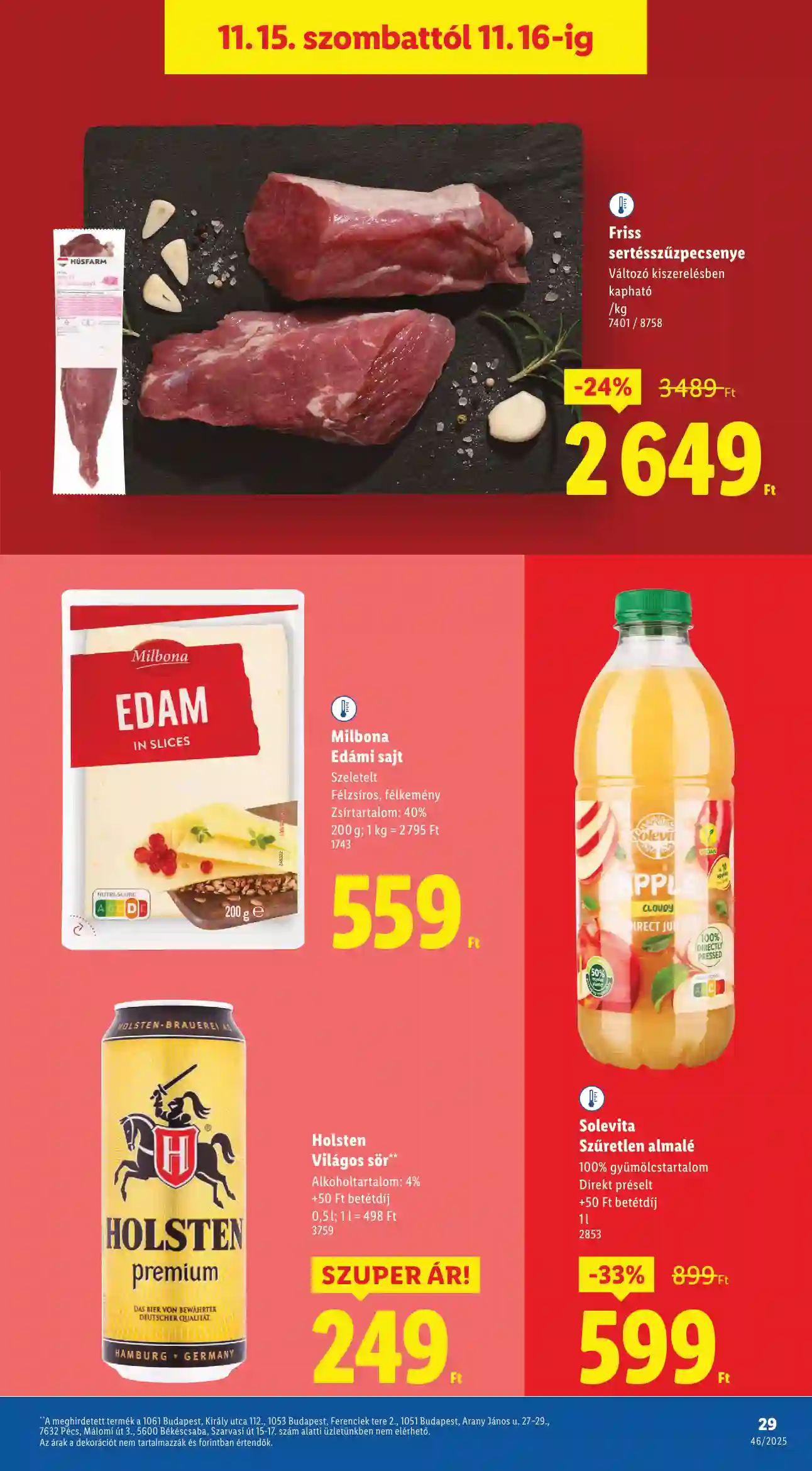 Lidl akciós újság 46. hét (Érvényes 11.13-től) (22 oldal)