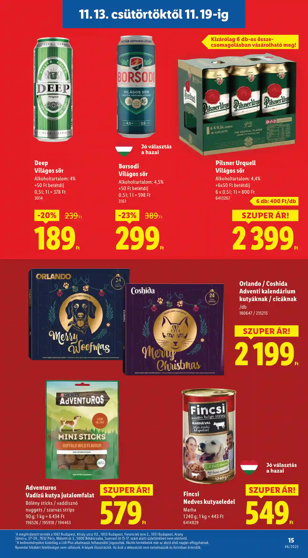 Lidl akciós újság 46. hét (Érvényes 11.13-től) (7 oldal)