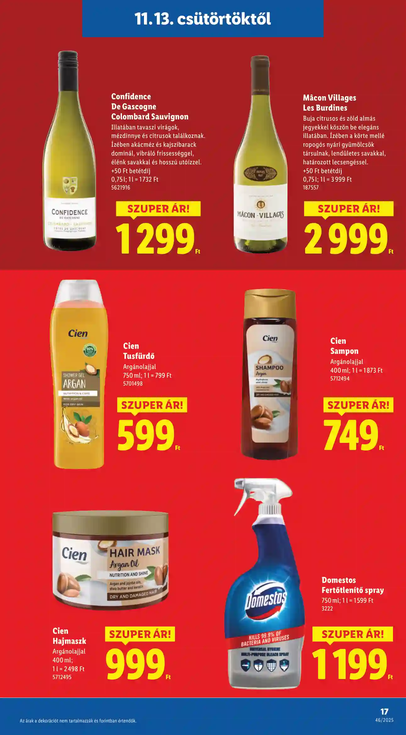 Lidl akciós újság 46. hét (Érvényes 11.13-től) (9 oldal)