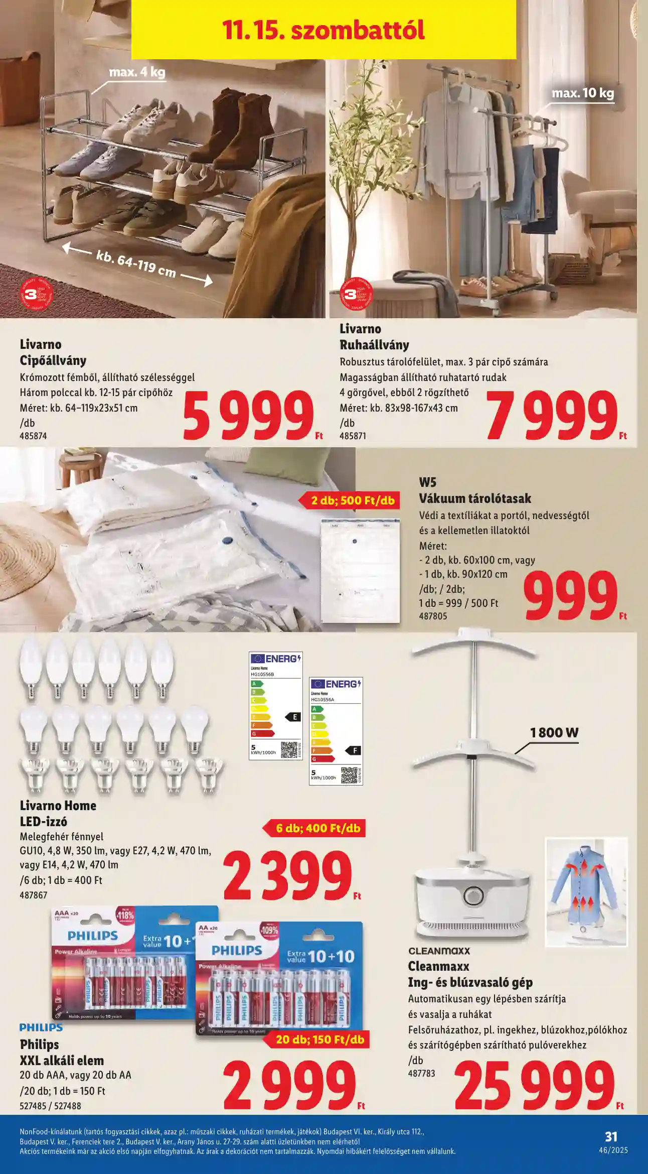 Lidl akciós újság 46. hét (Érvényes 11.13-től) (25 oldal)