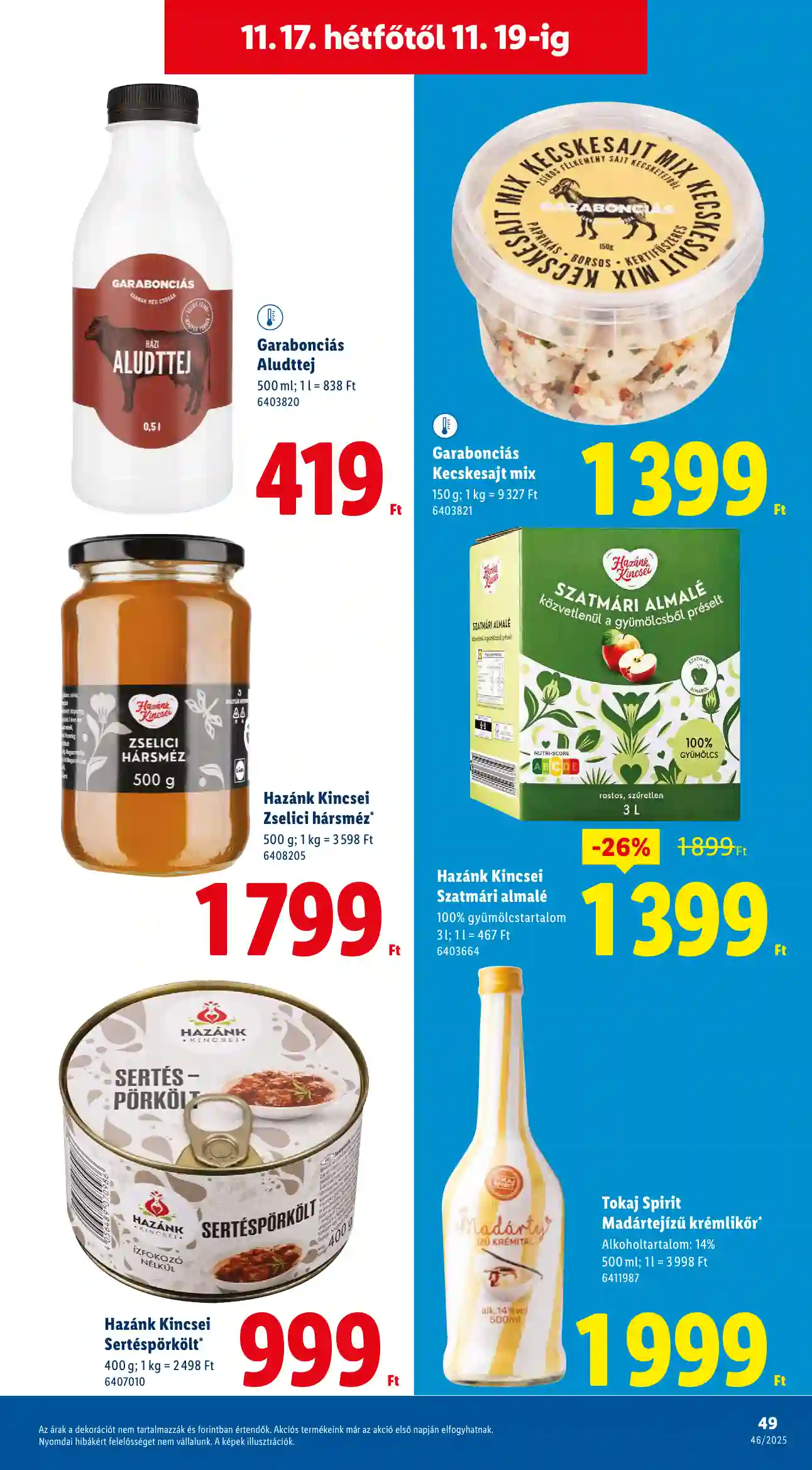 Lidl akciós újság 46. hét (Érvényes 11.13-től) (44 oldal)