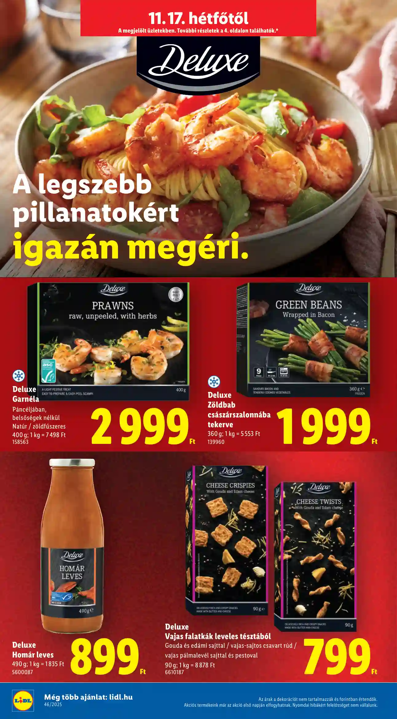Lidl akciós újság 46. hét (Regionális Deluxe katalógus) (2 oldal)