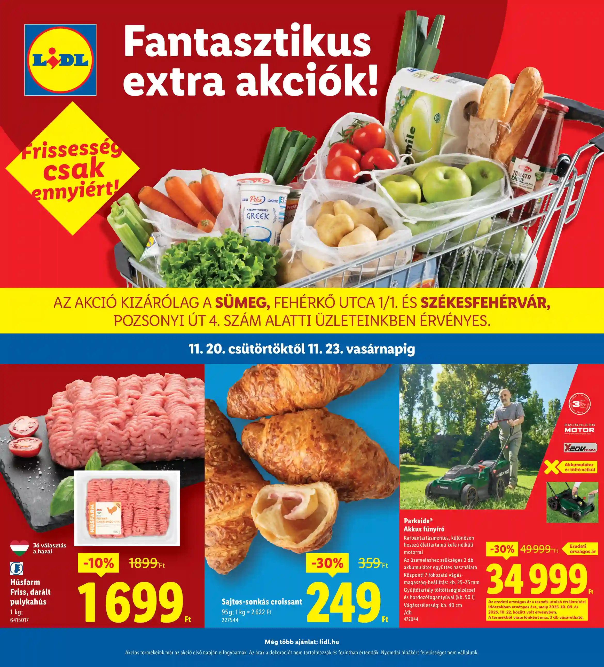 LIDL Regionális akciók 47.hét