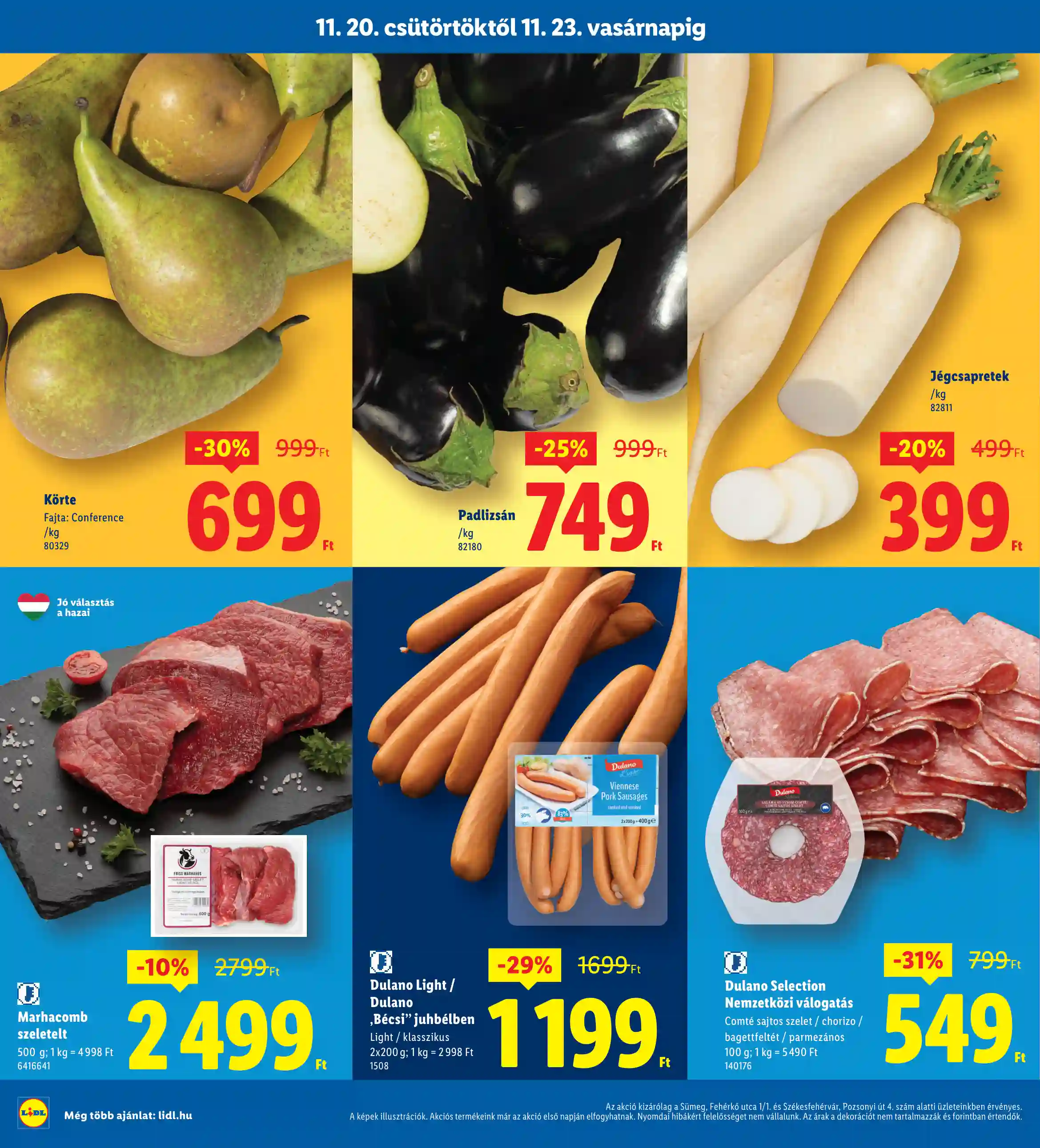 Lidl akciós újság 47. hét (Regionális akciók) (2 oldal)