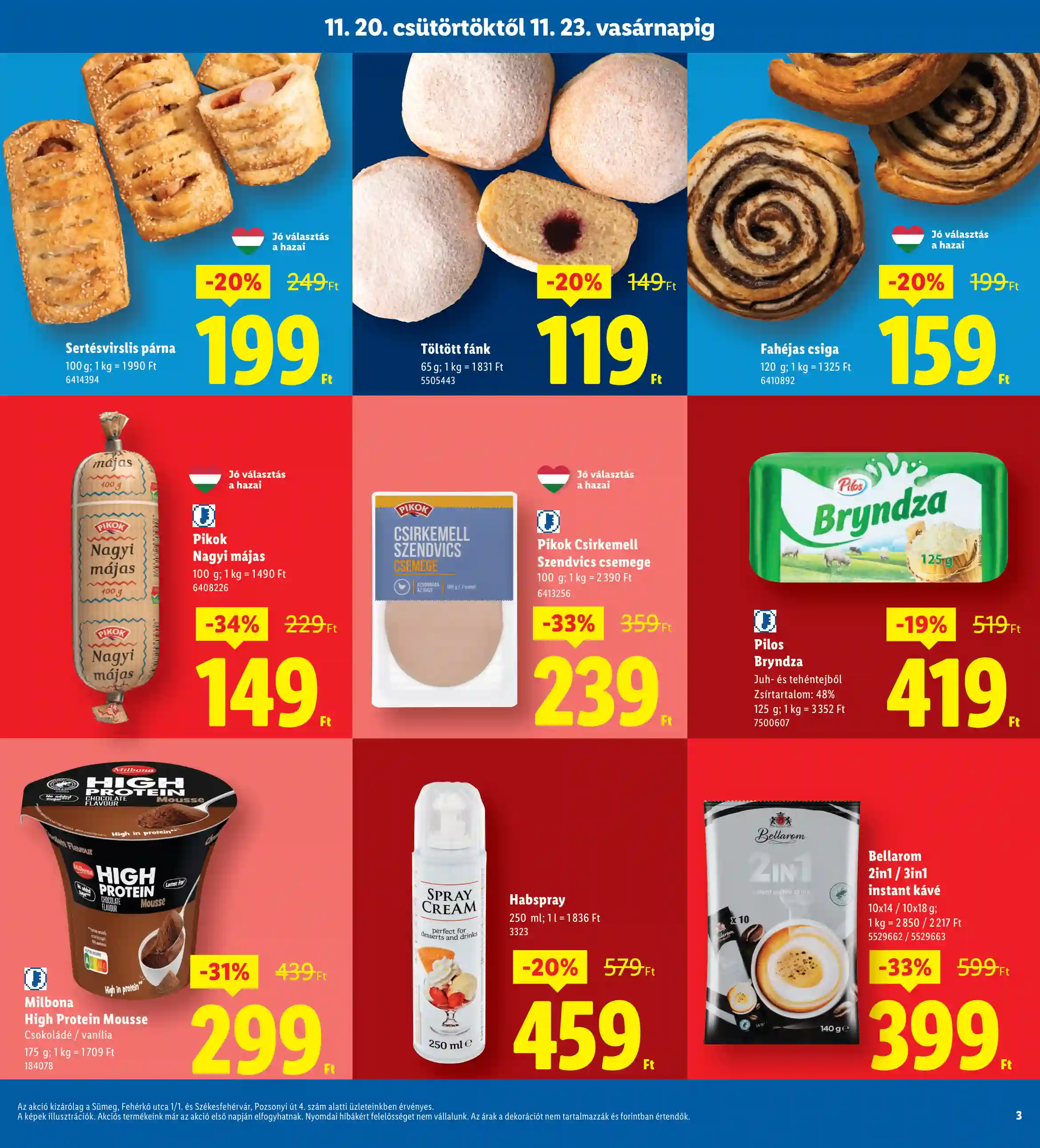 Lidl akciós újság 47. hét (Regionális akciók) (3 oldal)