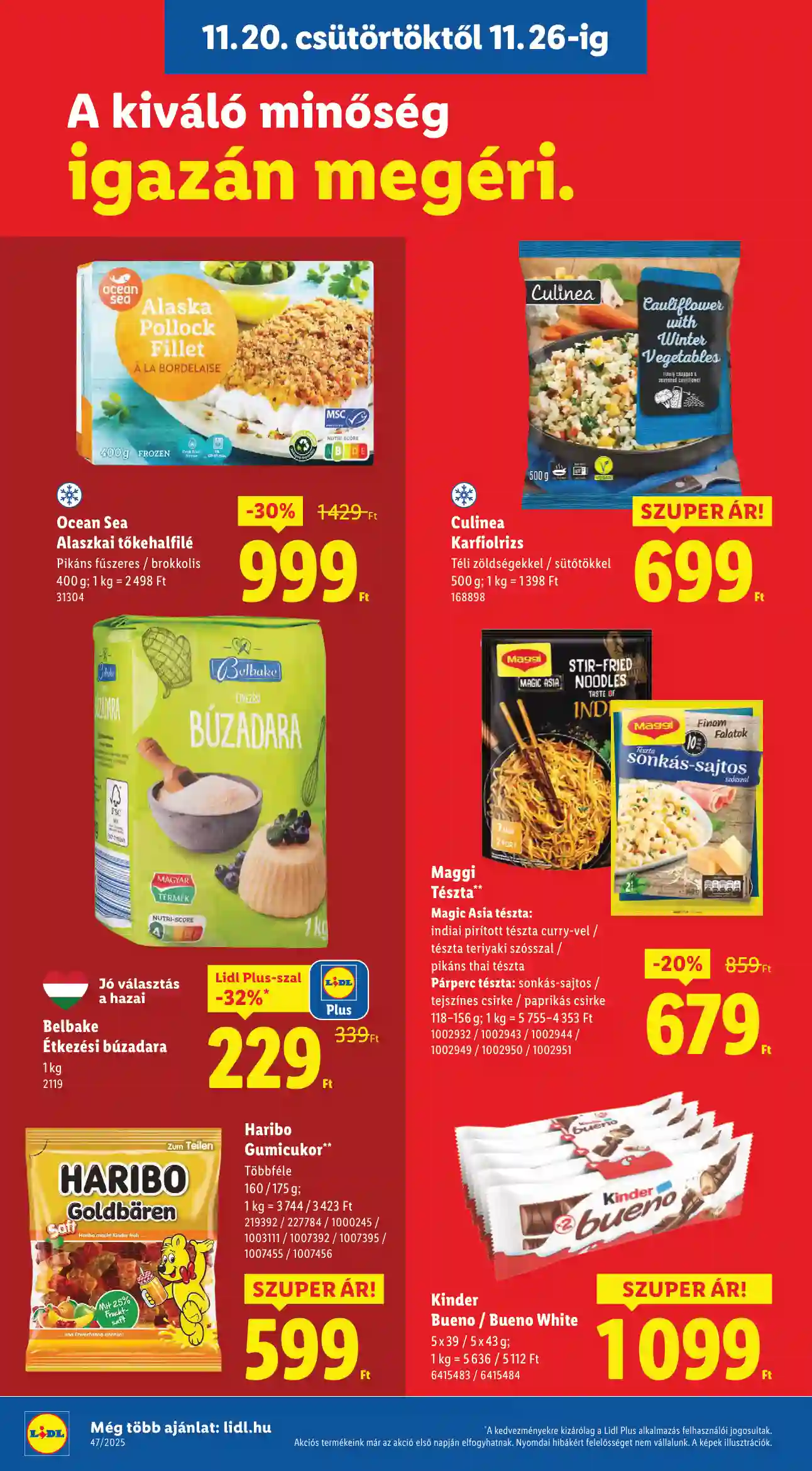 Lidl akciós újság 47. hét (Érvényes 11.20-tól) (4 oldal)