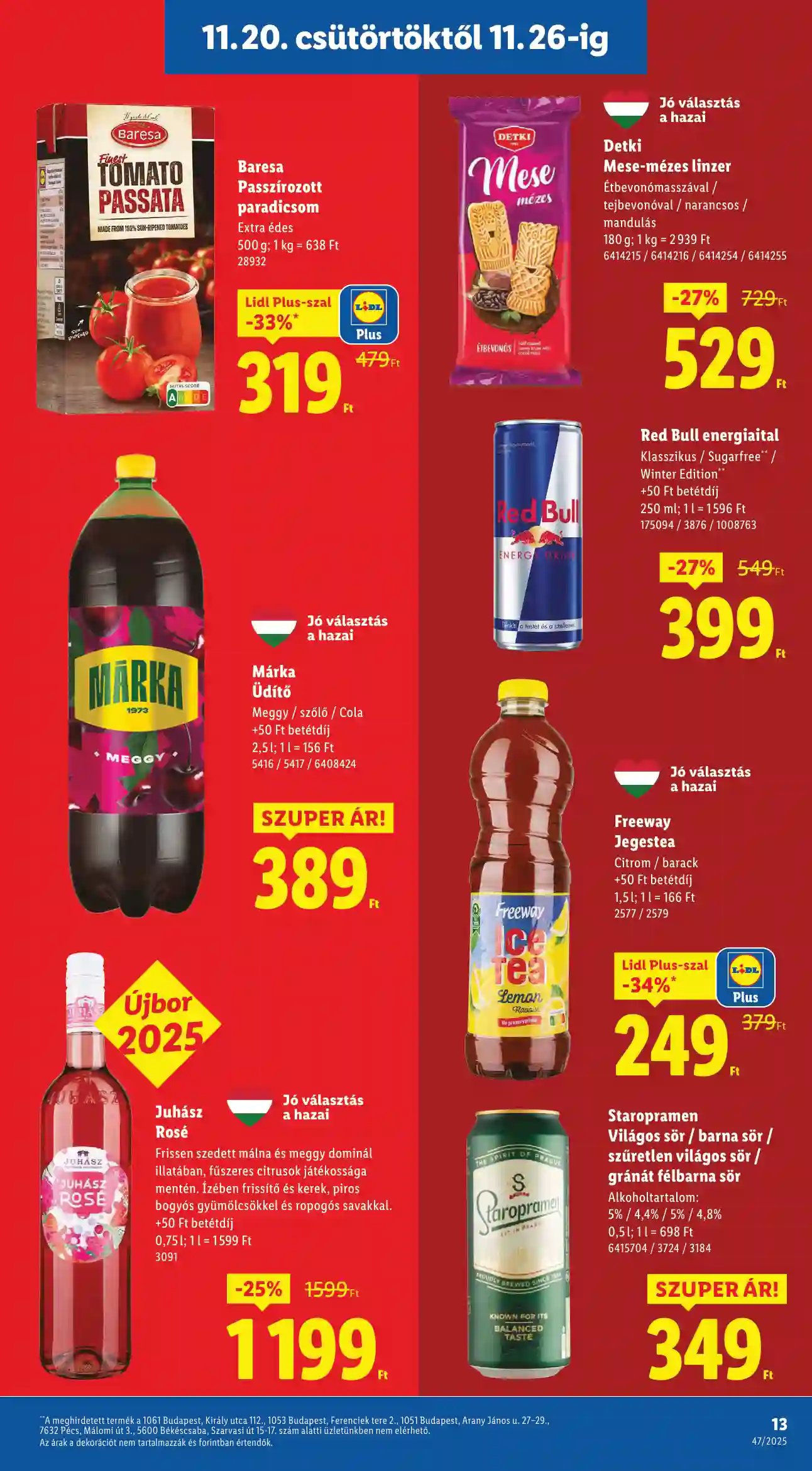 Lidl akciós újság 47. hét (Érvényes 11.20-tól) (5 oldal)