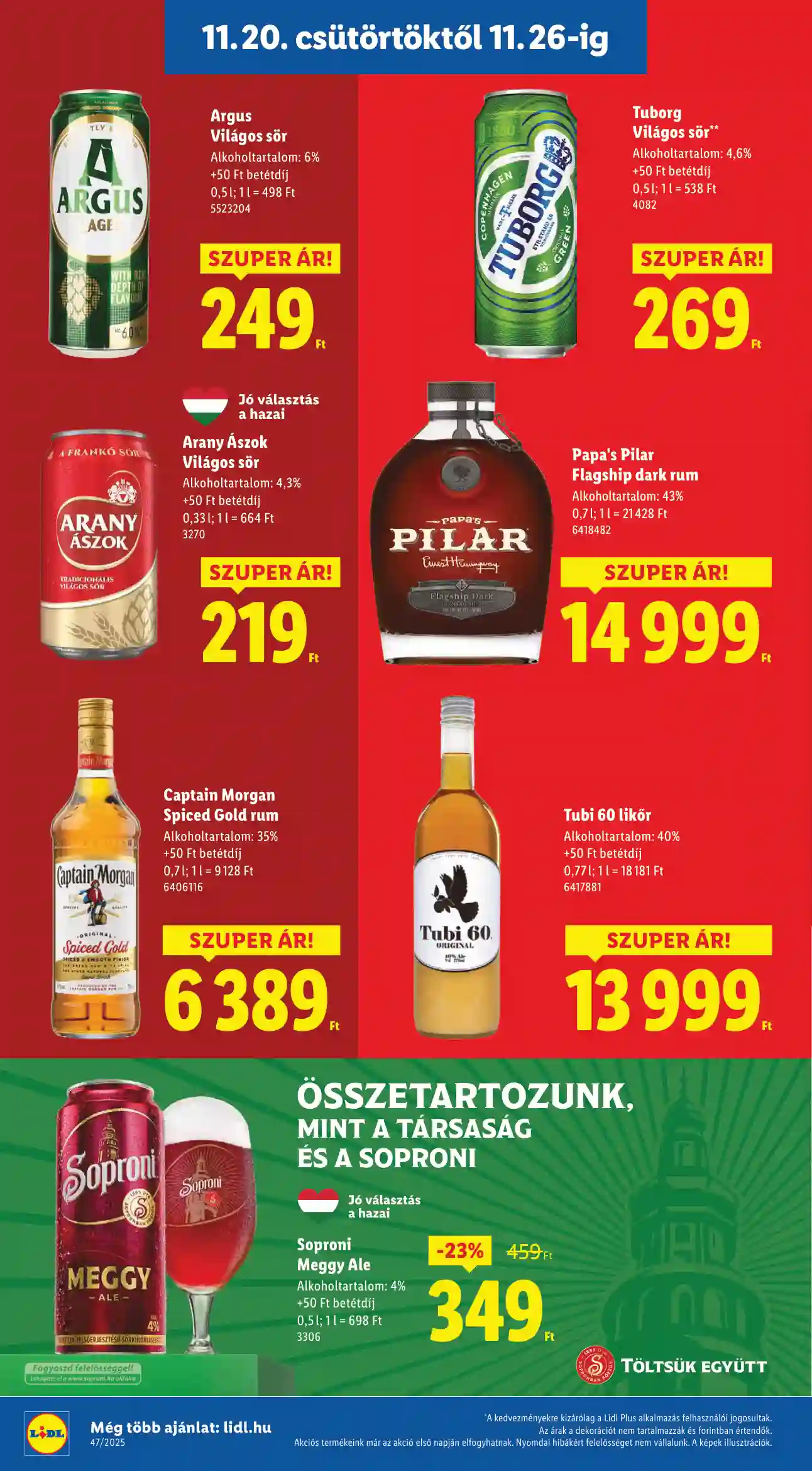 Lidl akciós újság 47. hét (Érvényes 11.20-tól) (6 oldal)