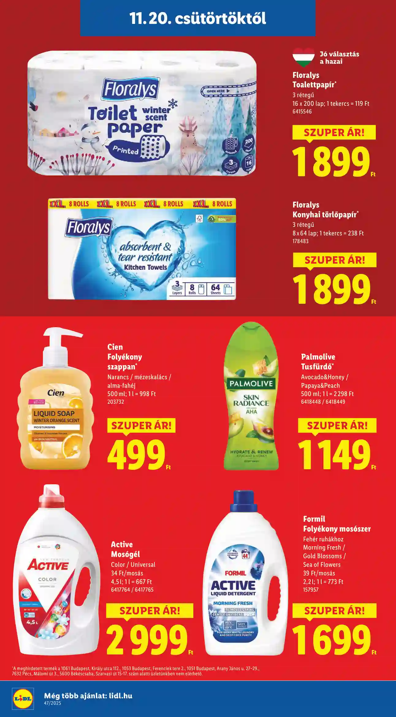 Lidl akciós újság 47. hét (Érvényes 11.20-tól) (8 oldal)