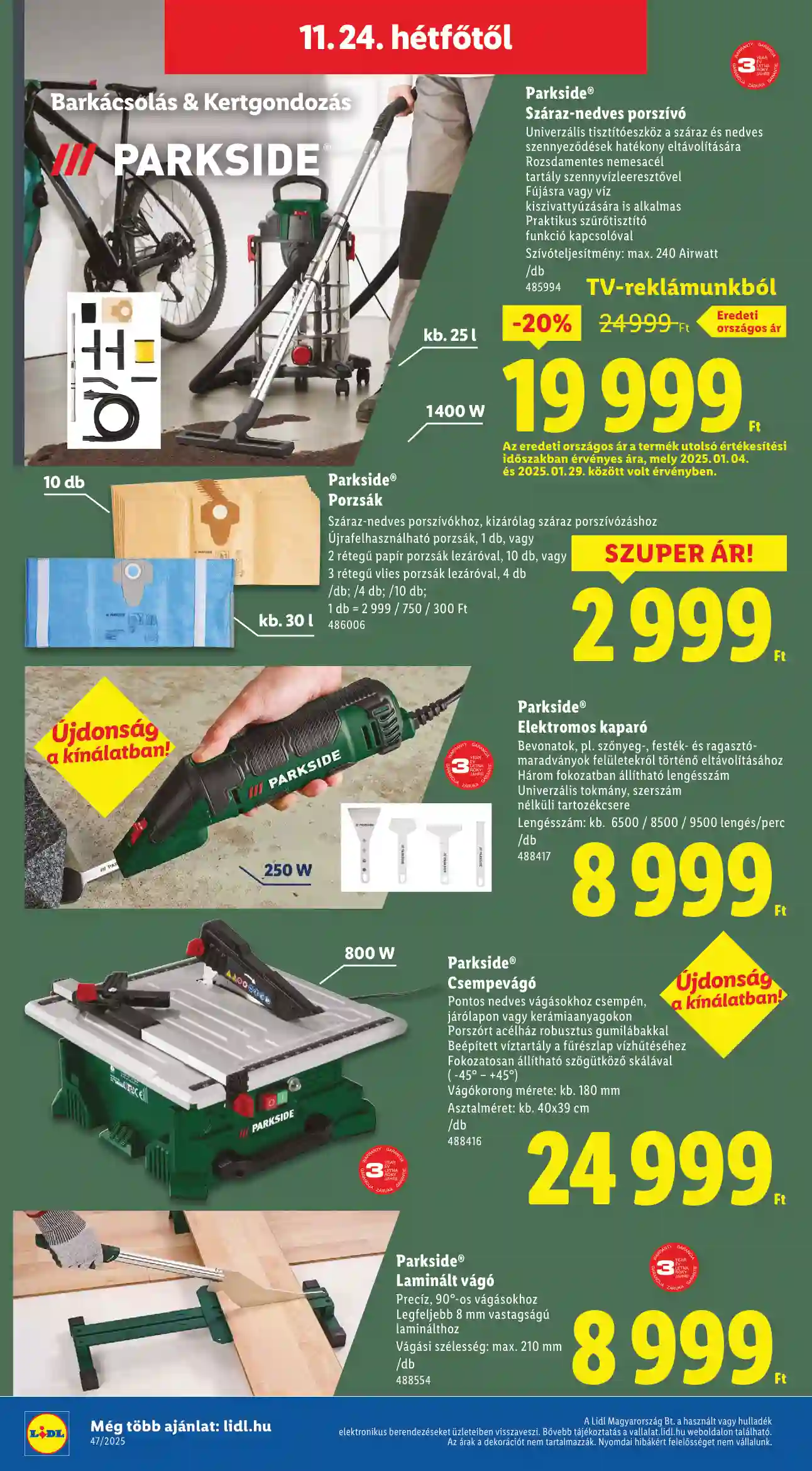 Lidl akciós újság 47. hét (Érvényes 11.20-tól) (37 oldal)