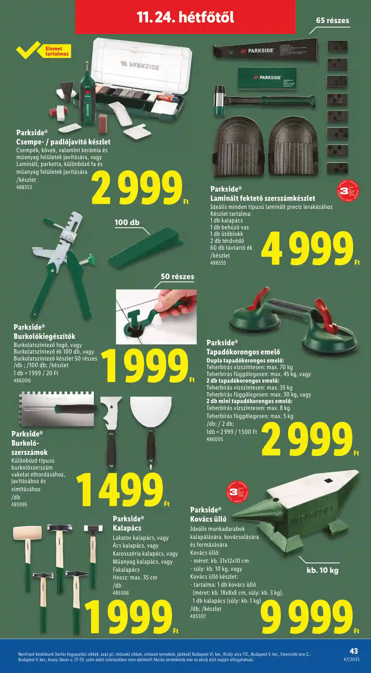 Lidl akciós újság 47. hét (Érvényes 11.20-tól) (38 oldal)