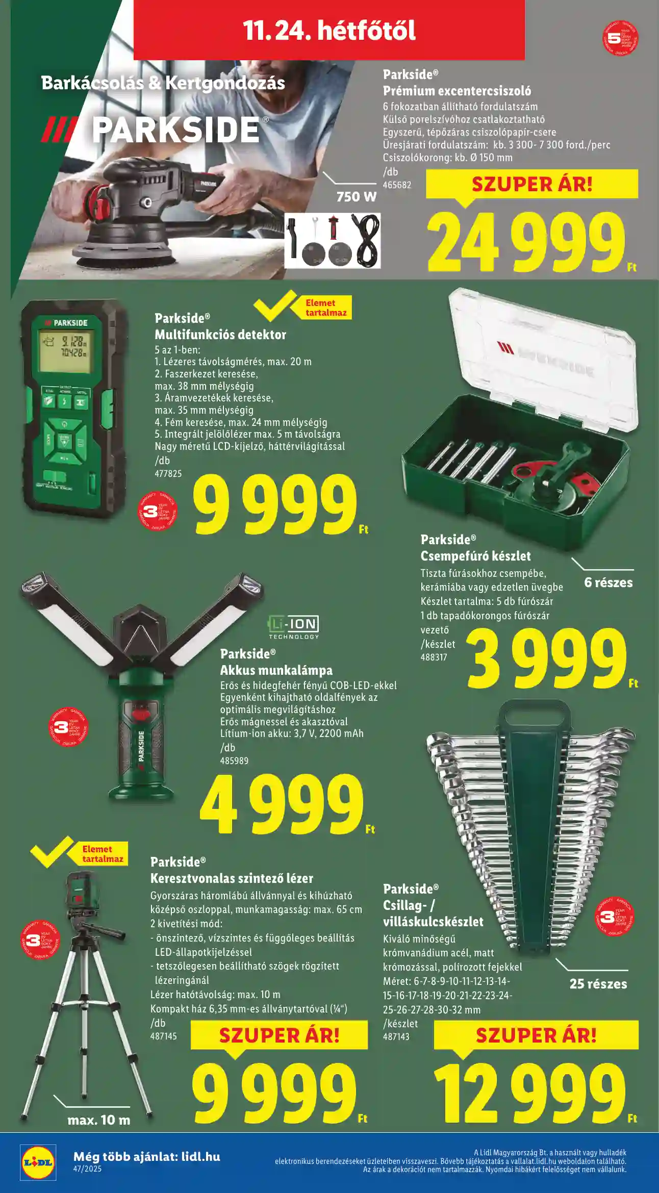 Lidl akciós újság 47. hét (Érvényes 11.20-tól) (39 oldal)