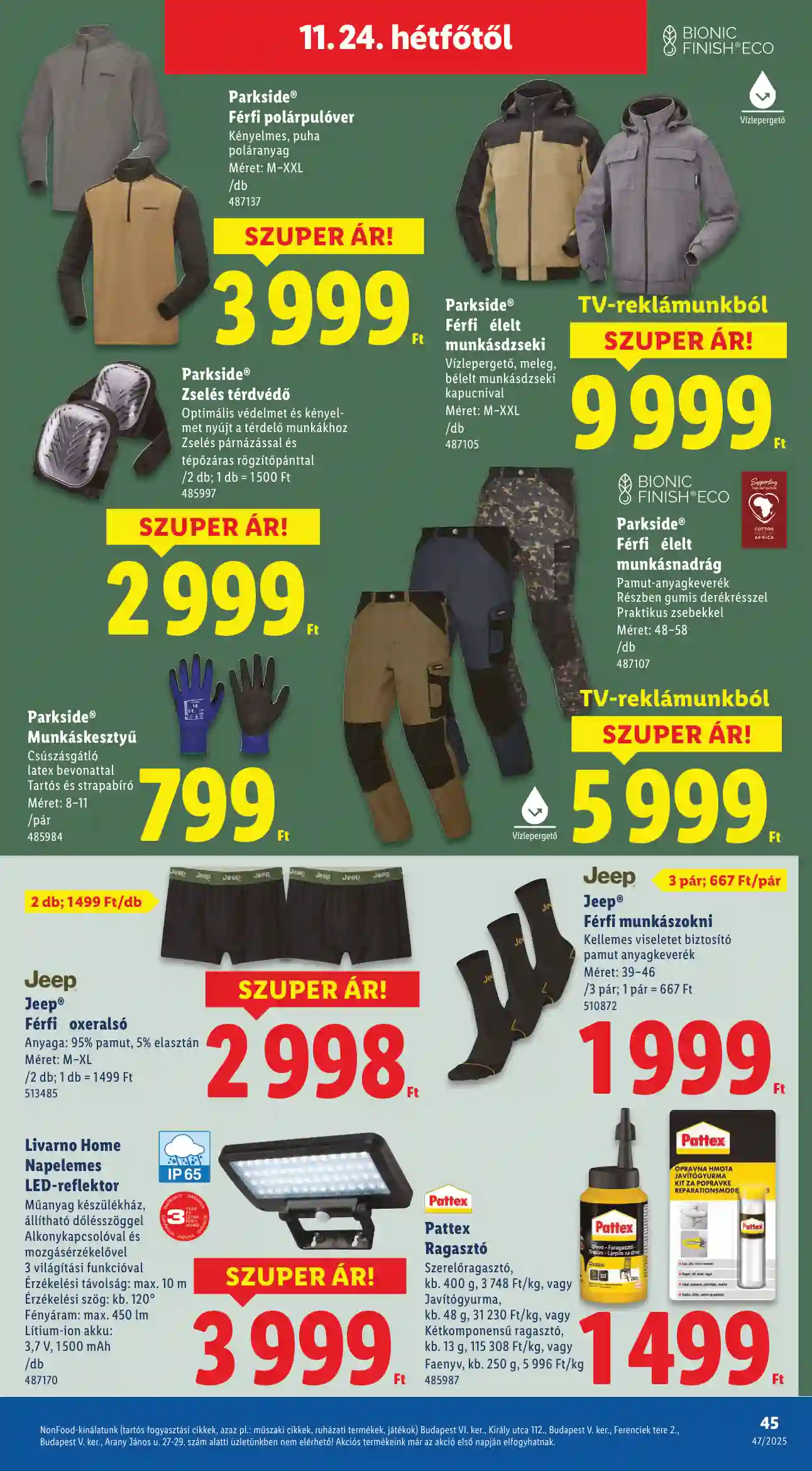Lidl akciós újság 47. hét (Érvényes 11.20-tól) (40 oldal)