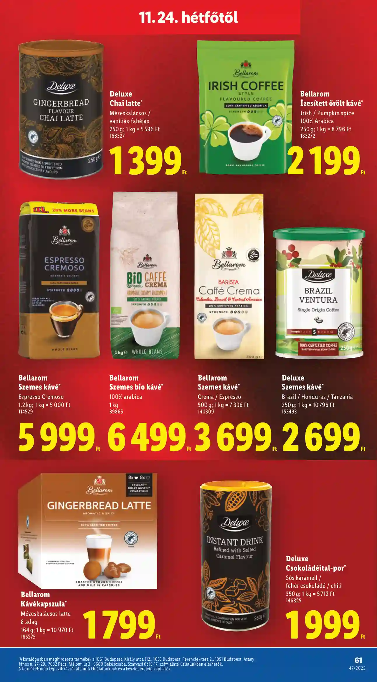 Lidl akciós újság 47. hét (Érvényes 11.20-tól) (58 oldal)