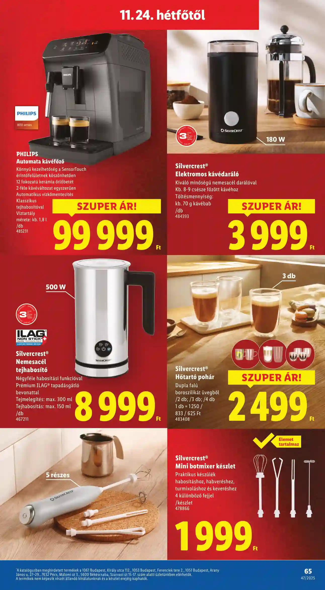 Lidl akciós újság 47. hét (Érvényes 11.20-tól) (62 oldal)
